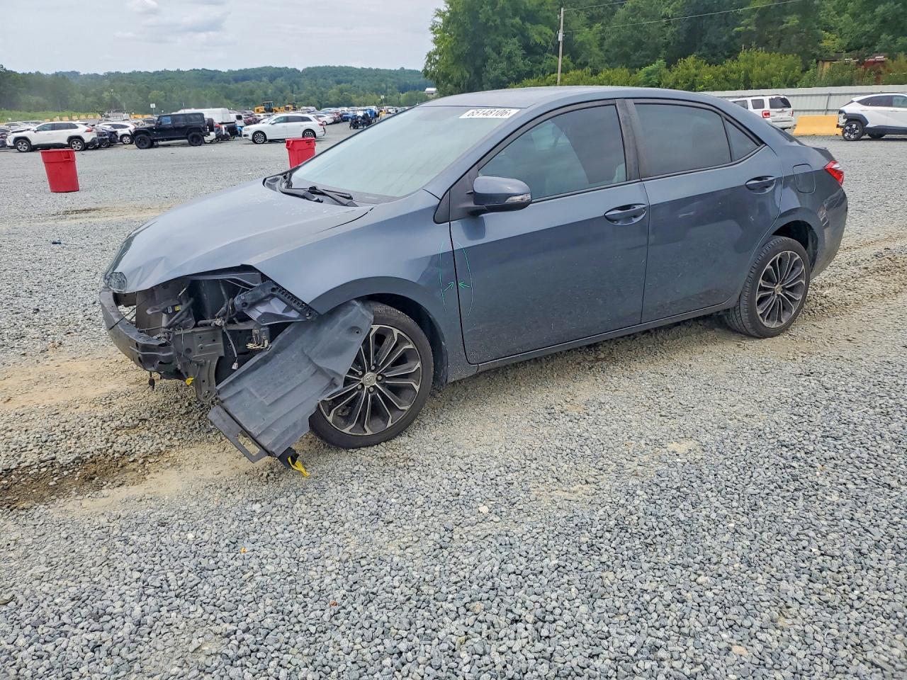 2015 Toyota Corolla S Plus Blue vin: 5YFBURHE9FP362814