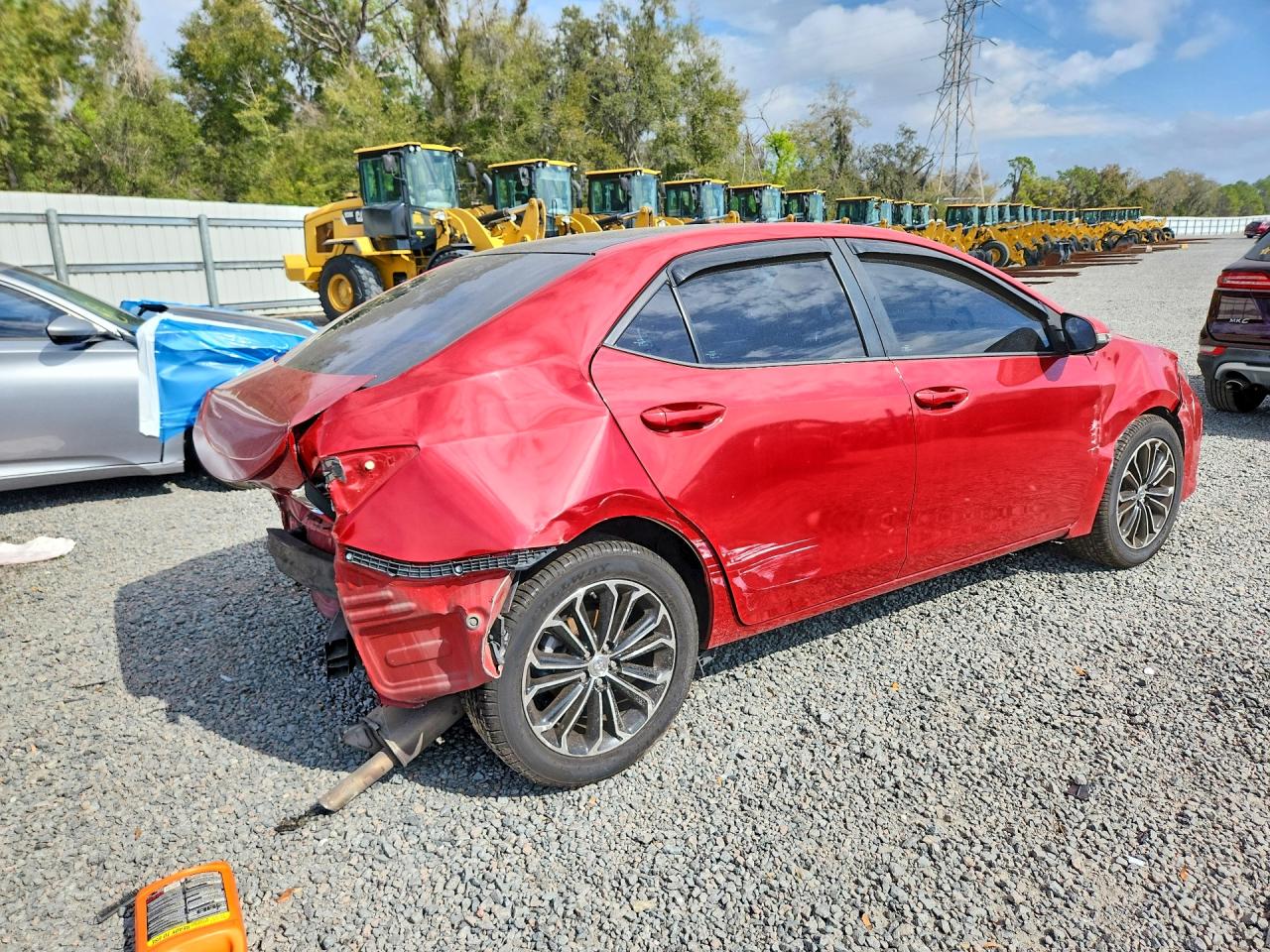 2016 Toyota Corolla S Plus Red vin: 5YFBURHE9GP505293