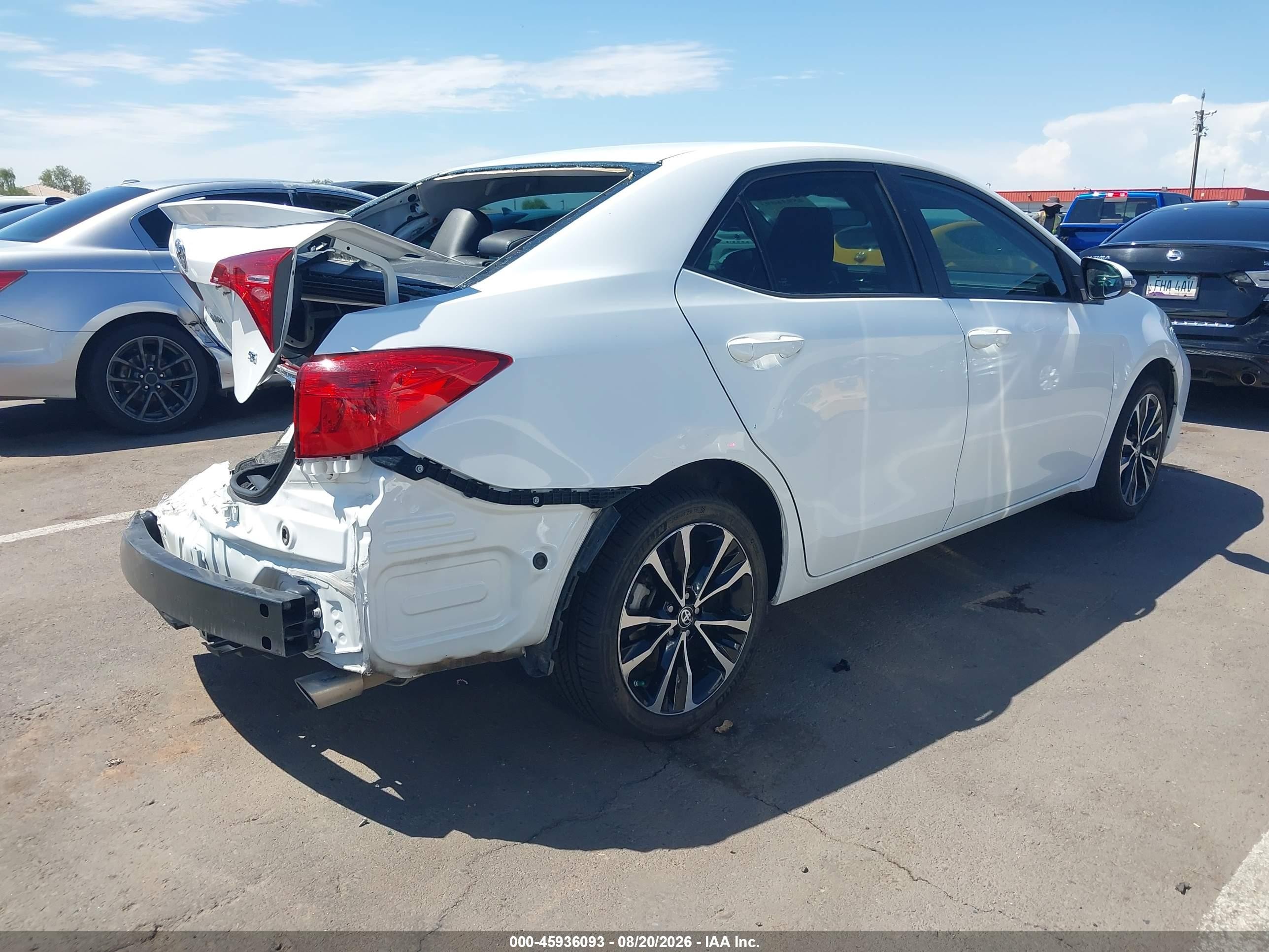 2019 Toyota Corolla Se White vin: 5YFBURHE9KP858030
