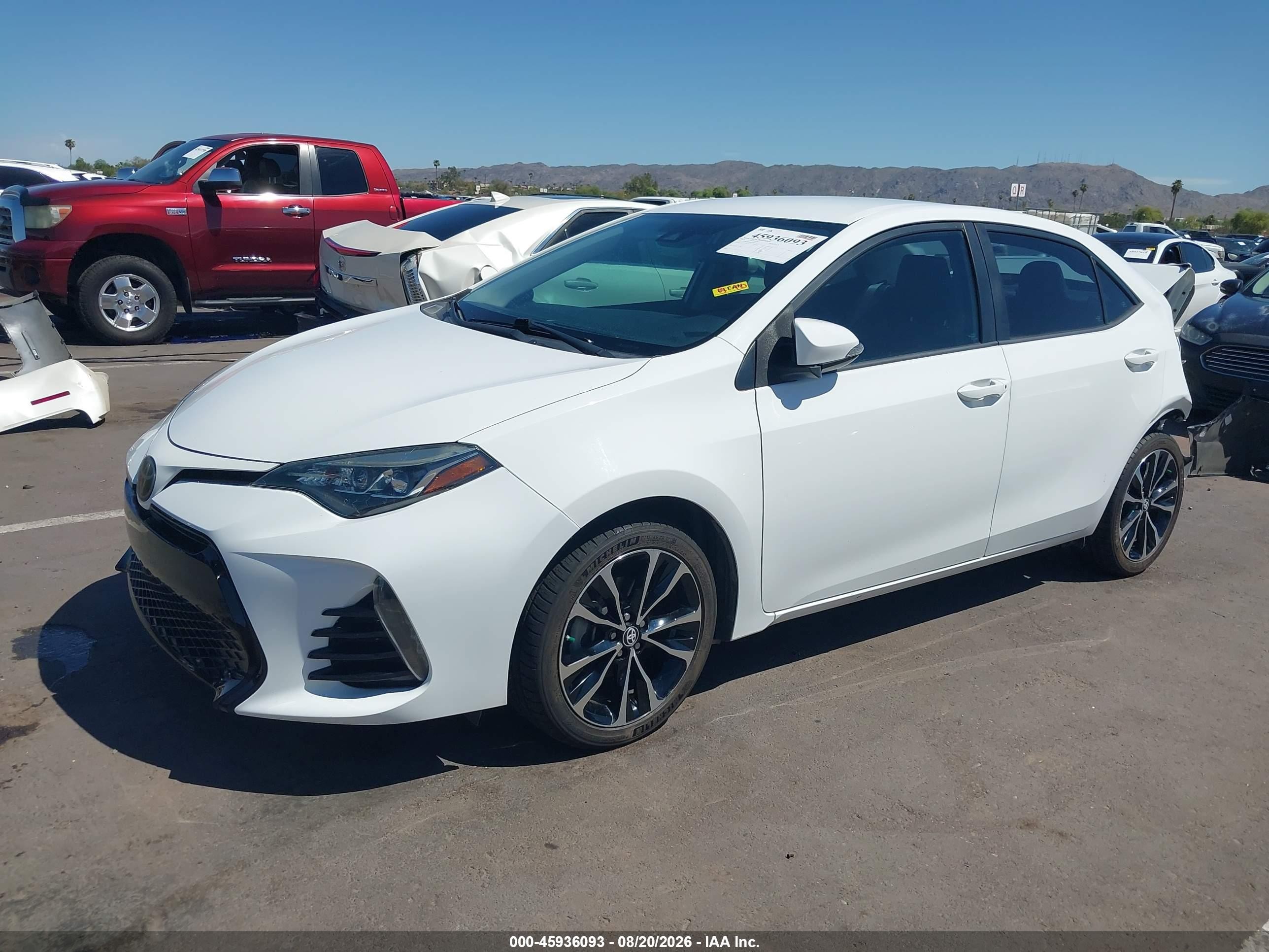 2019 Toyota Corolla Se White vin: 5YFBURHE9KP858030