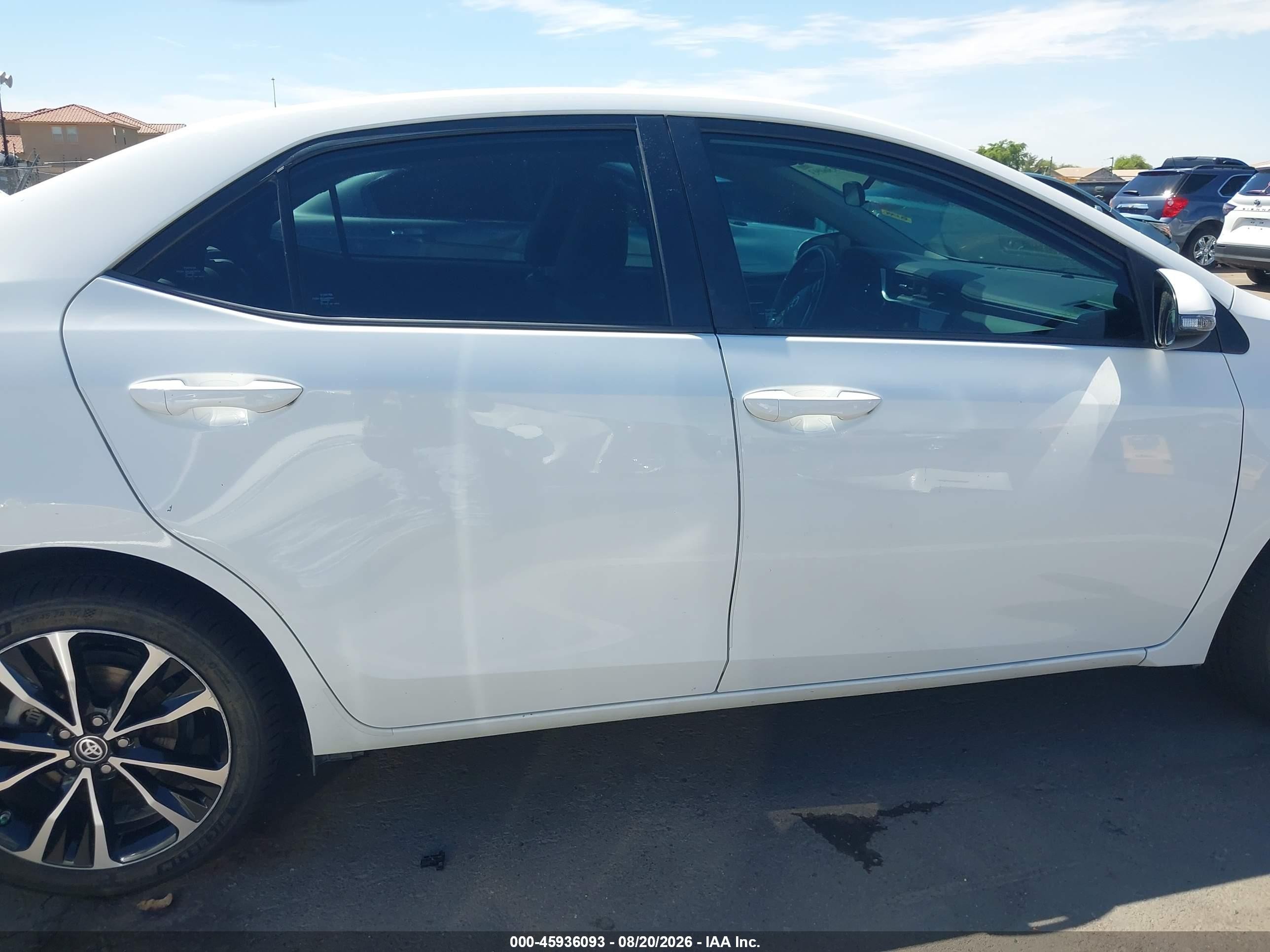 2019 Toyota Corolla Se White vin: 5YFBURHE9KP858030