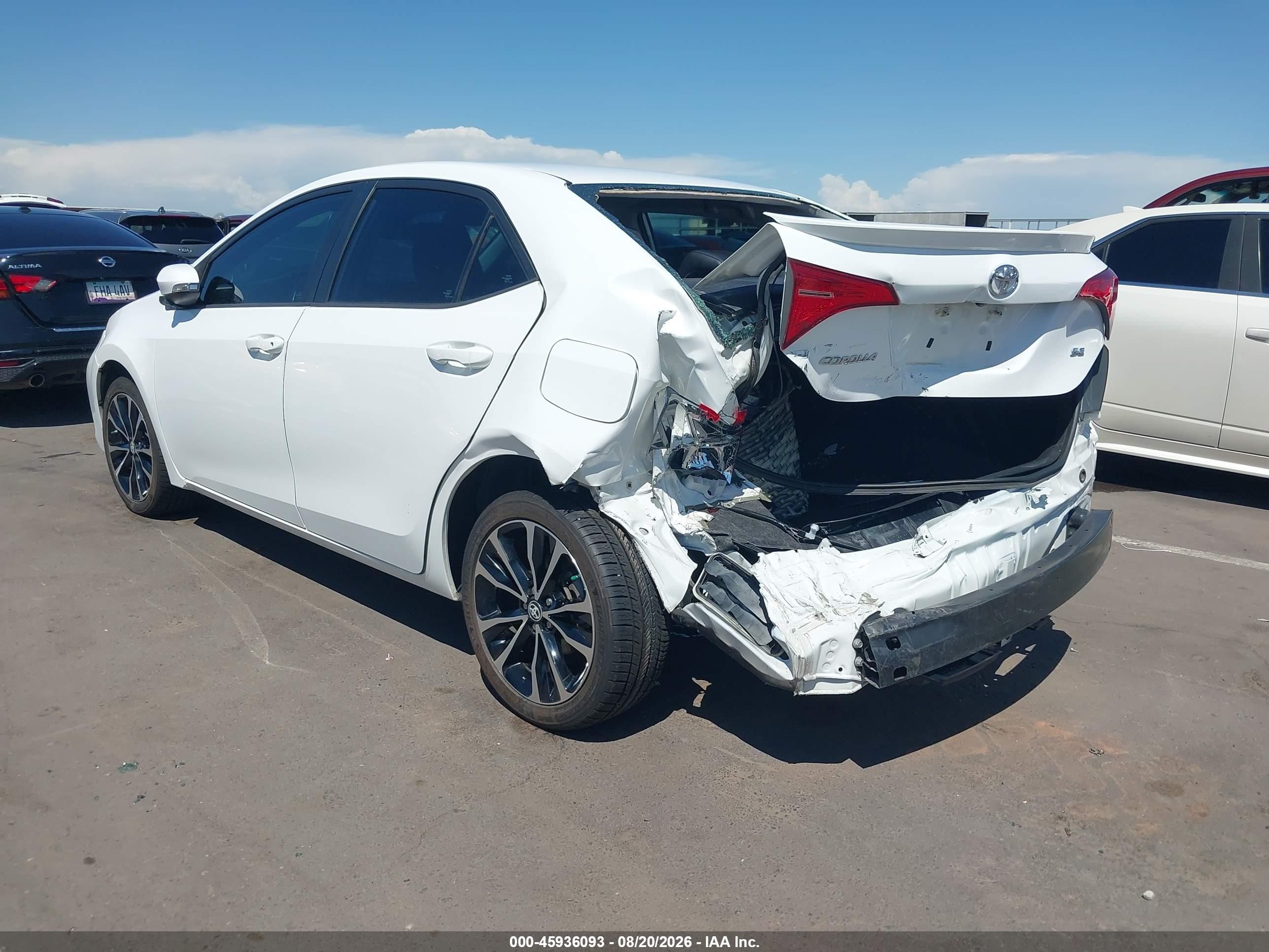 2019 Toyota Corolla Se White vin: 5YFBURHE9KP858030
