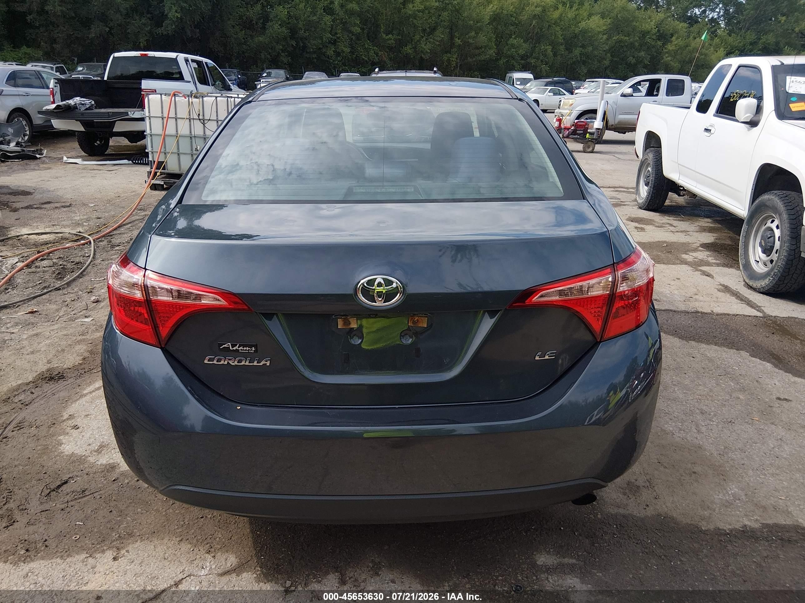 2019 Toyota Corolla Le Blue vin: 5YFBURHE9KP914015