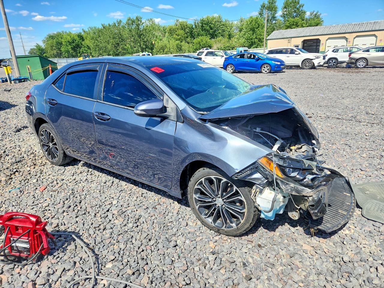 2014 Toyota Corolla S Plus Gray vin: 5YFBURHEXEP005334