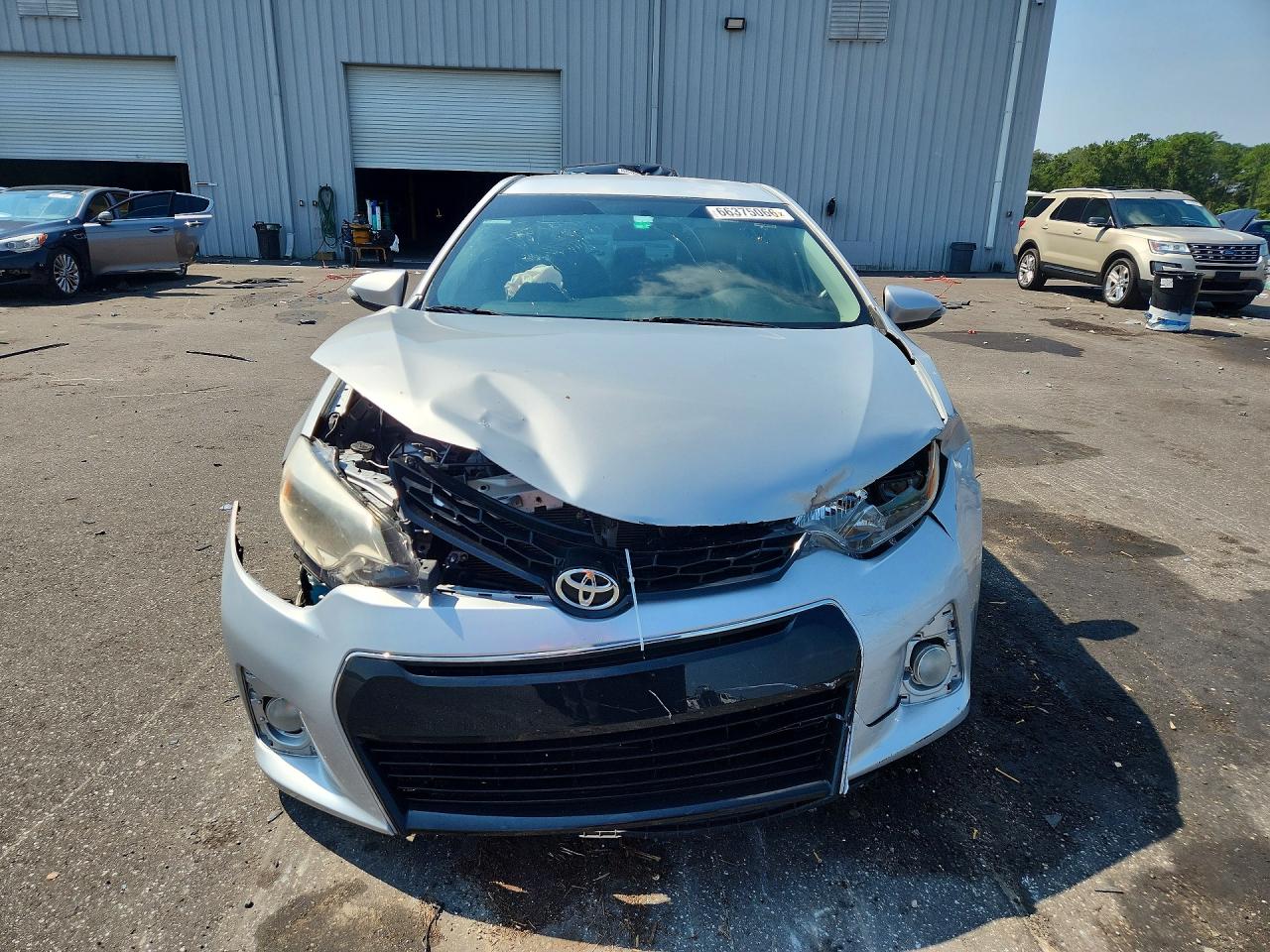 2014 Toyota Corolla S Silver vin: 5YFBURHEXEP027902