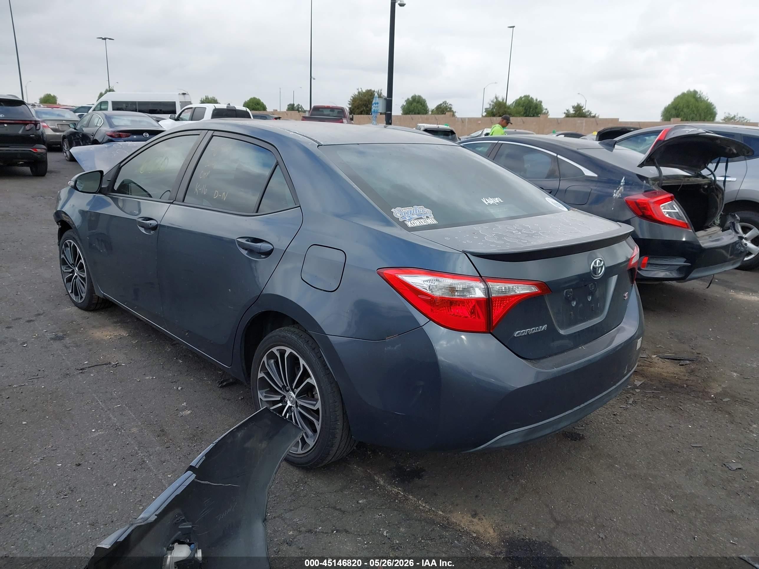 2014 Toyota Corolla S/s Plus/s Premium Серый vin: 5YFBURHEXEP033635