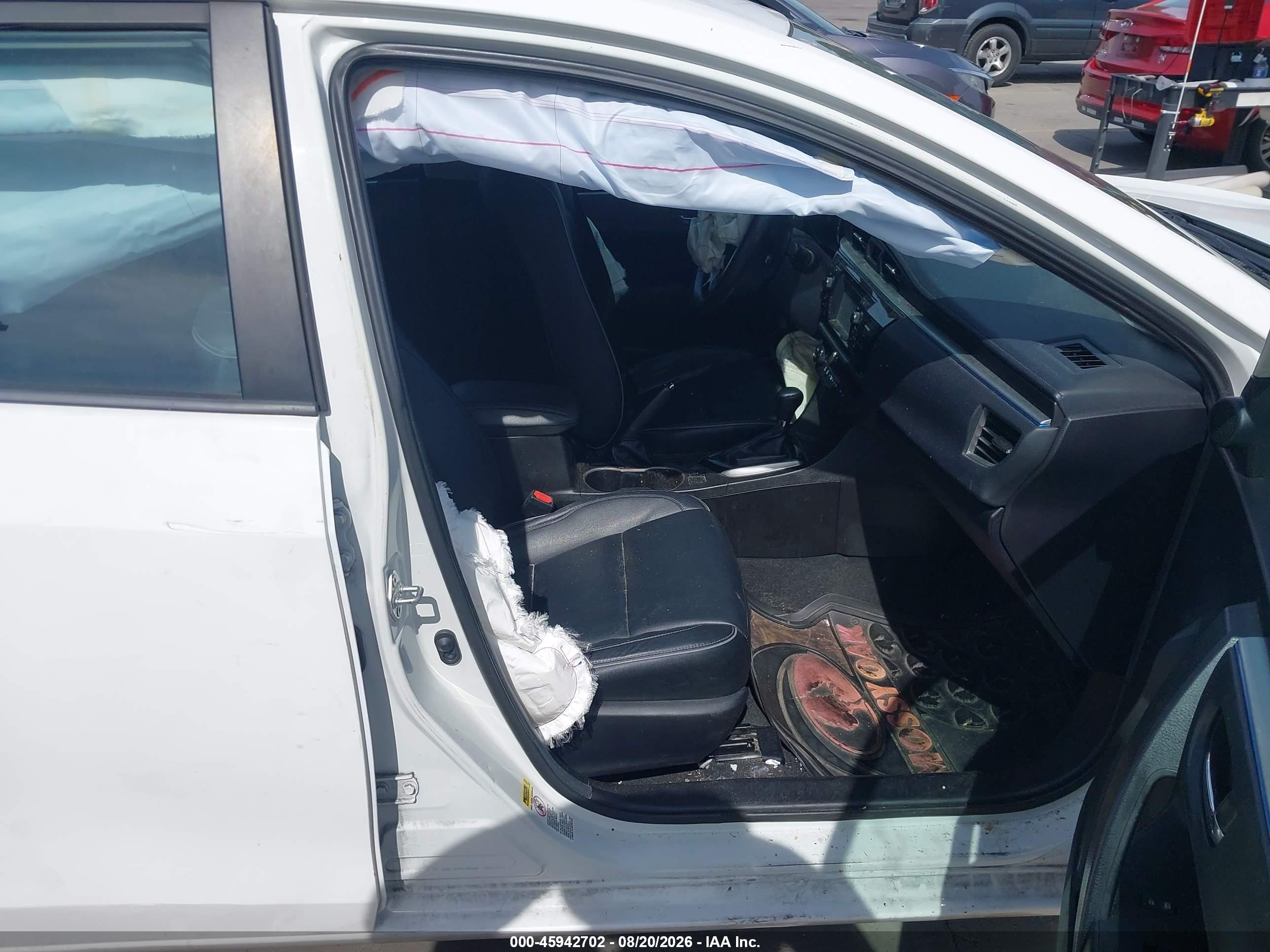 2014 Toyota Corolla Le Premium White vin: 5YFBURHEXEP033960