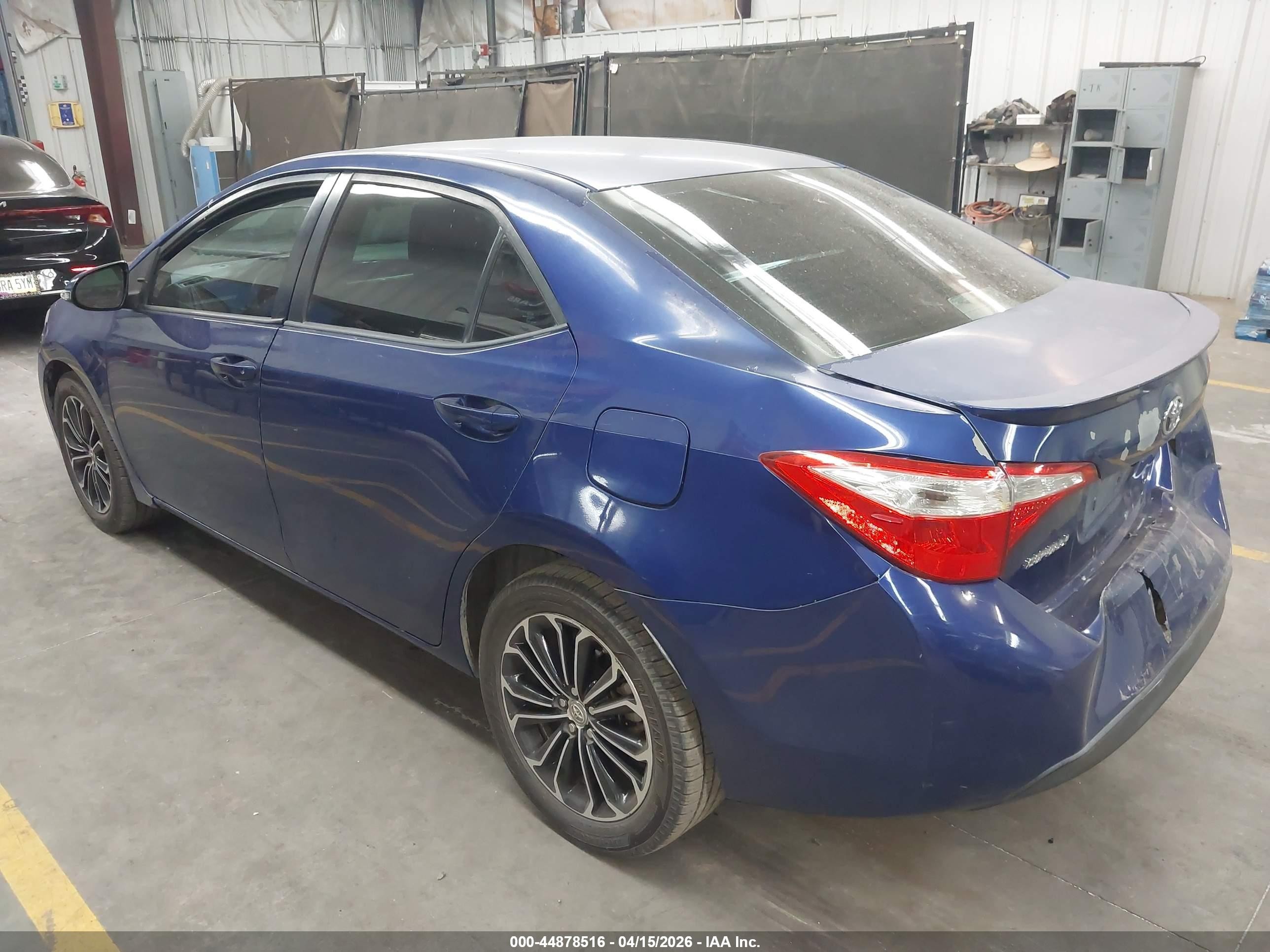 2014 Toyota Corolla S Plus Blue vin: 5YFBURHEXEP037880