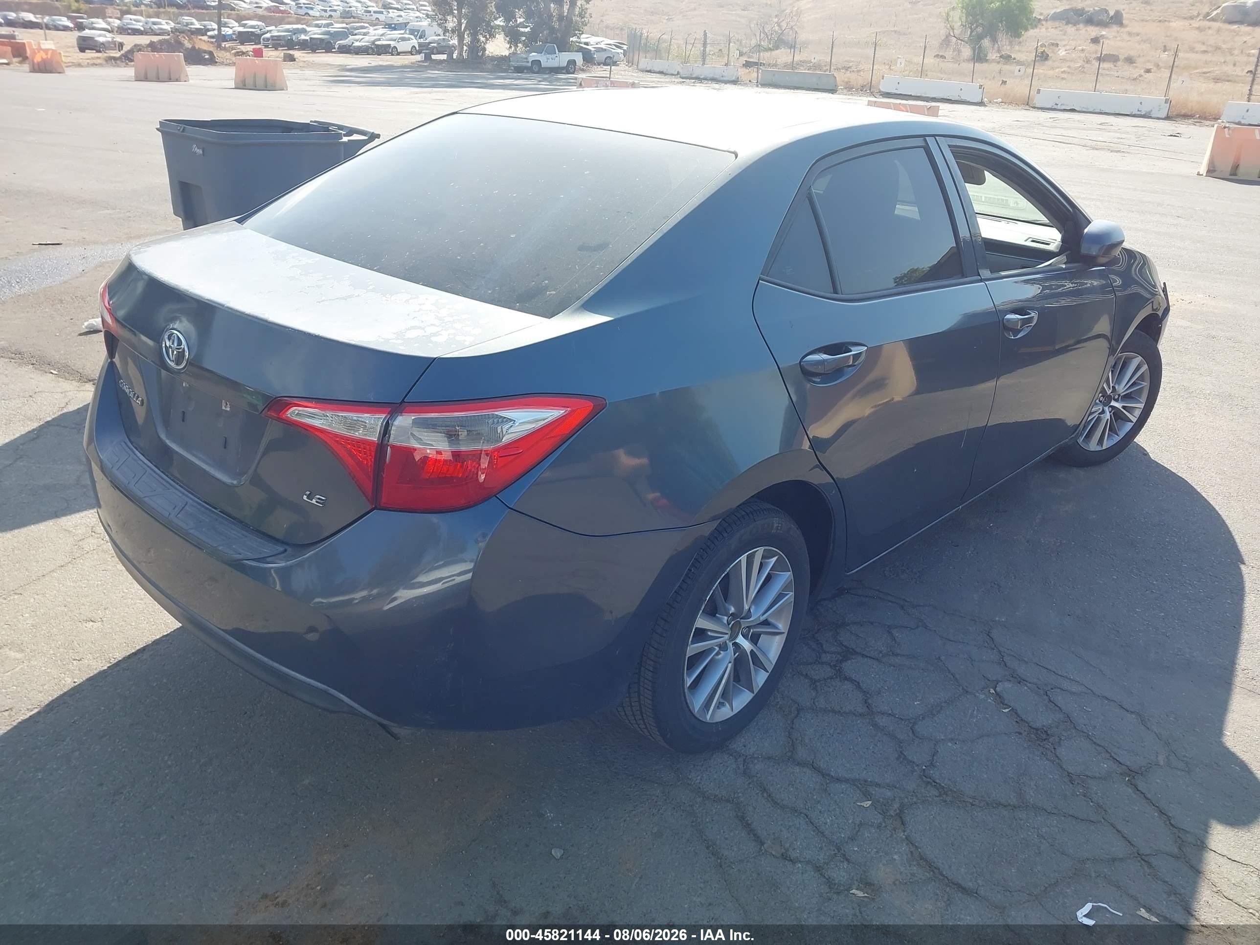 2014 Toyota Corolla Le Plus Gray vin: 5YFBURHEXEP039211