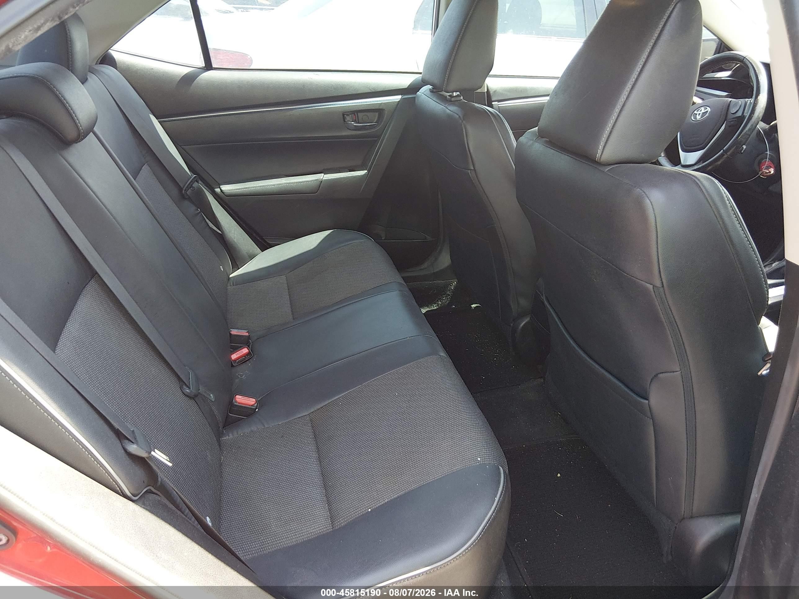 2014 Toyota Corolla S Plus Red vin: 5YFBURHEXEP050659