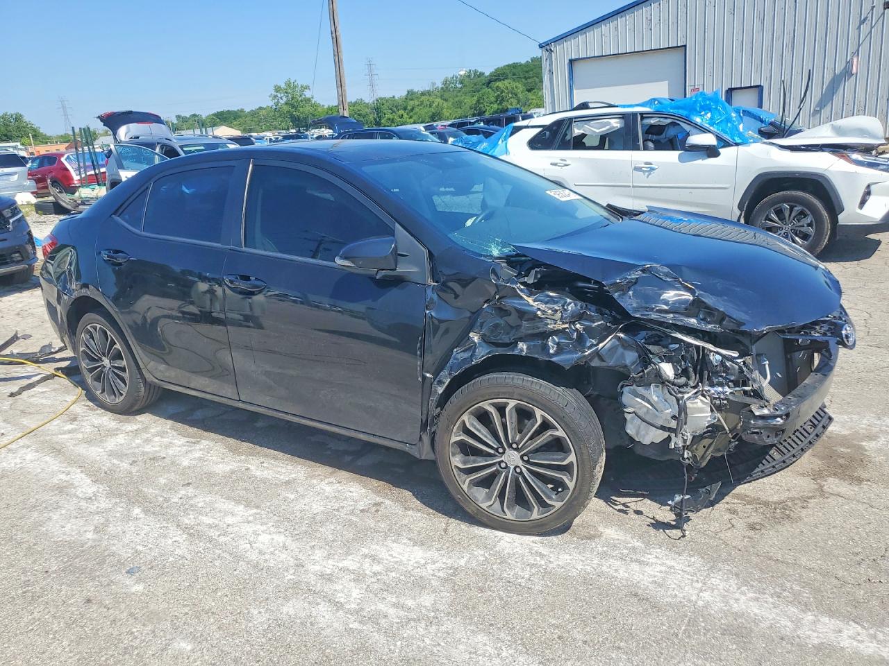 2014 Toyota Corolla S Premium Black vin: 5YFBURHEXEP050841