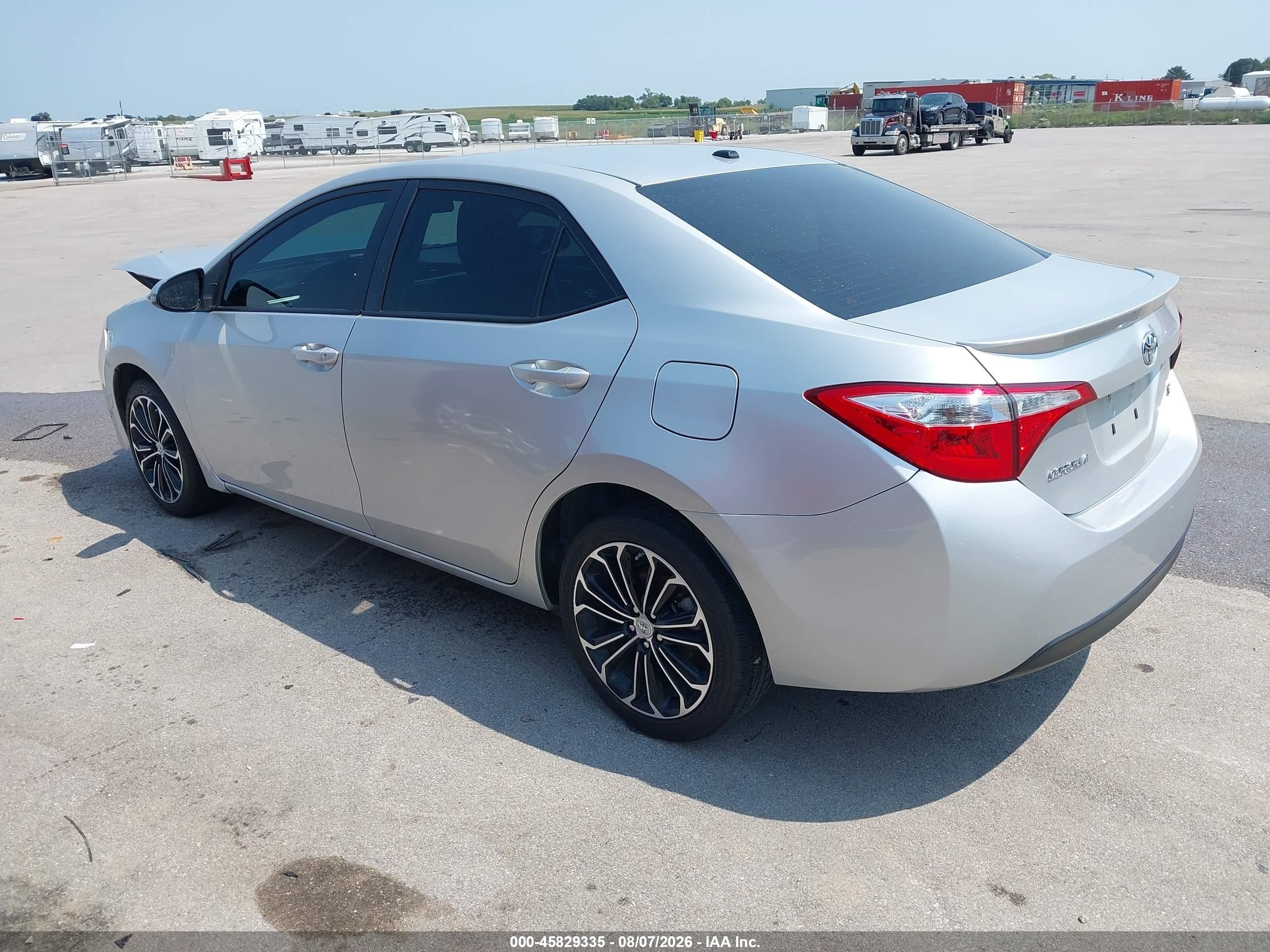 2014 Toyota Corolla S Premium Серебряный vin: 5YFBURHEXEP051701