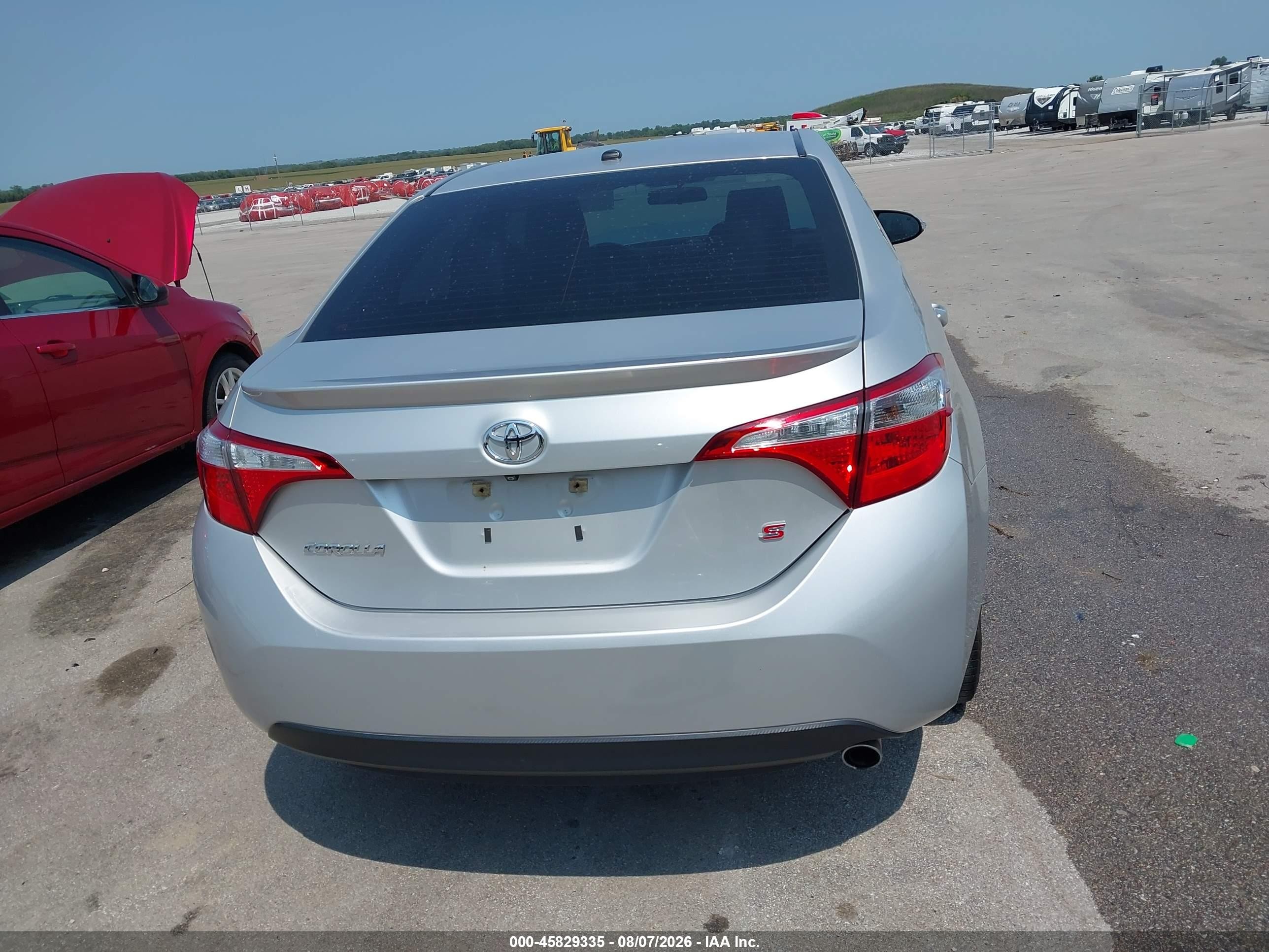 2014 Toyota Corolla S Premium Серебряный vin: 5YFBURHEXEP051701