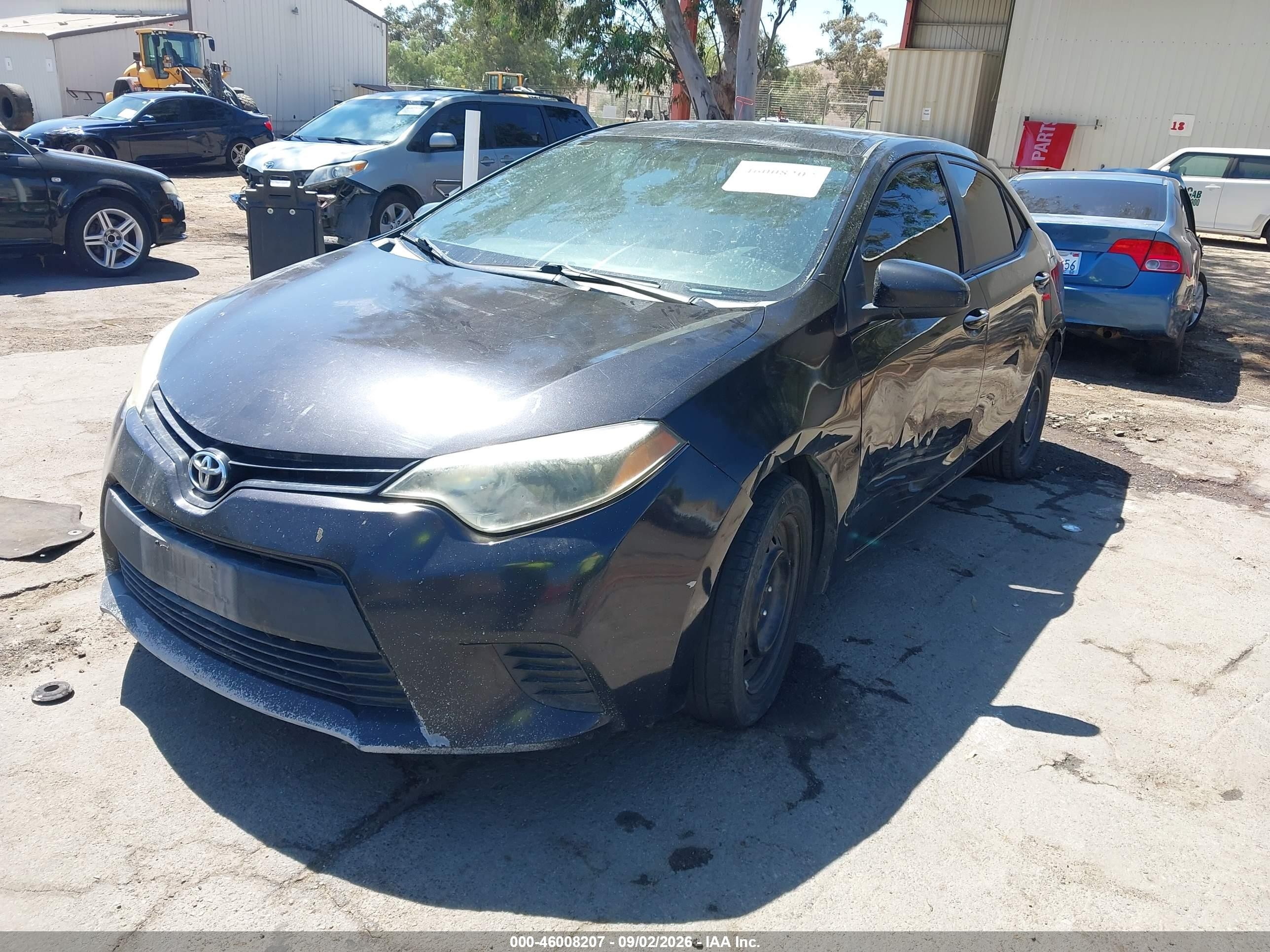 2014 Toyota Corolla Le Black vin: 5YFBURHEXEP061368