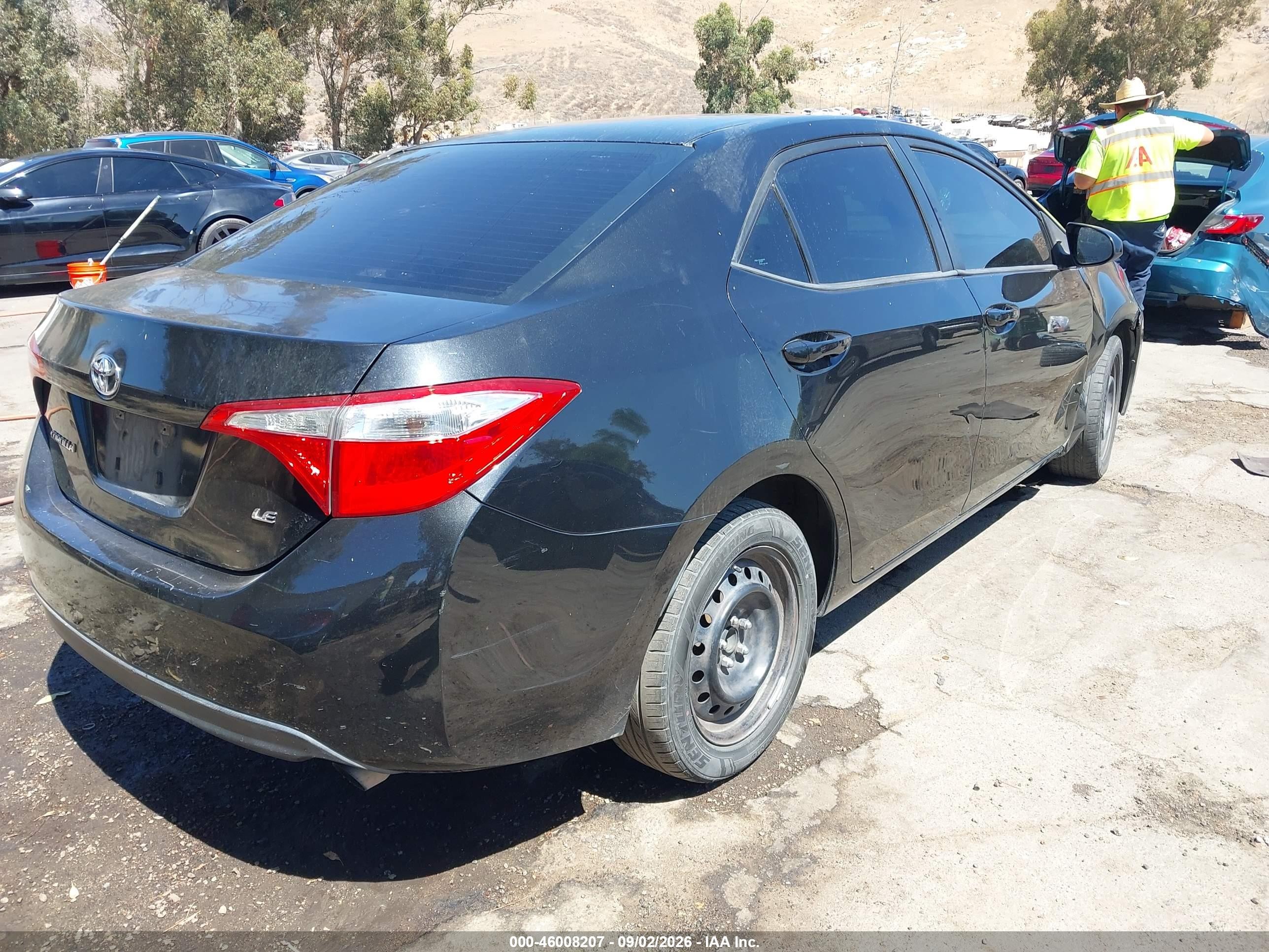 2014 Toyota Corolla Le Black vin: 5YFBURHEXEP061368