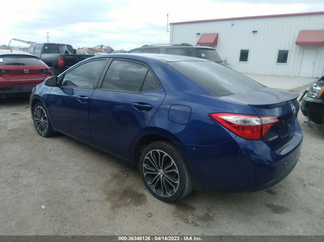 2014 Toyota Corolla L/le/s/s Plus/le Plus Blue vin: 5YFBURHEXEP063217