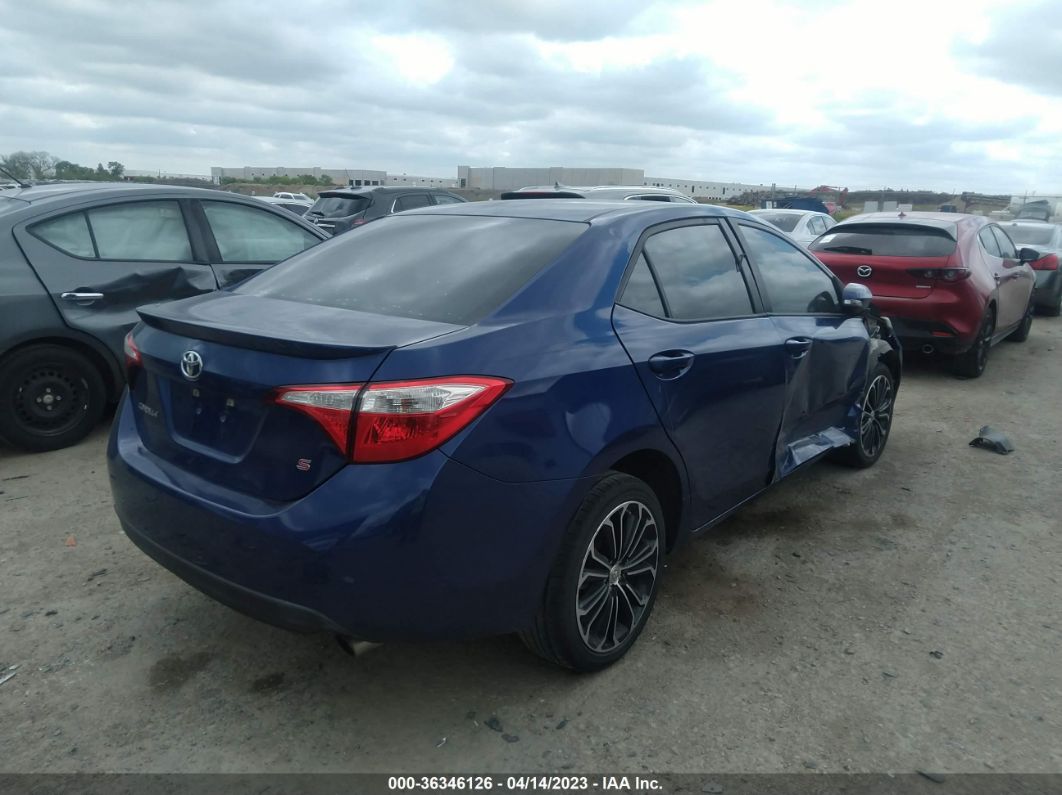 2014 Toyota Corolla L/le/s/s Plus/le Plus Blue vin: 5YFBURHEXEP063217