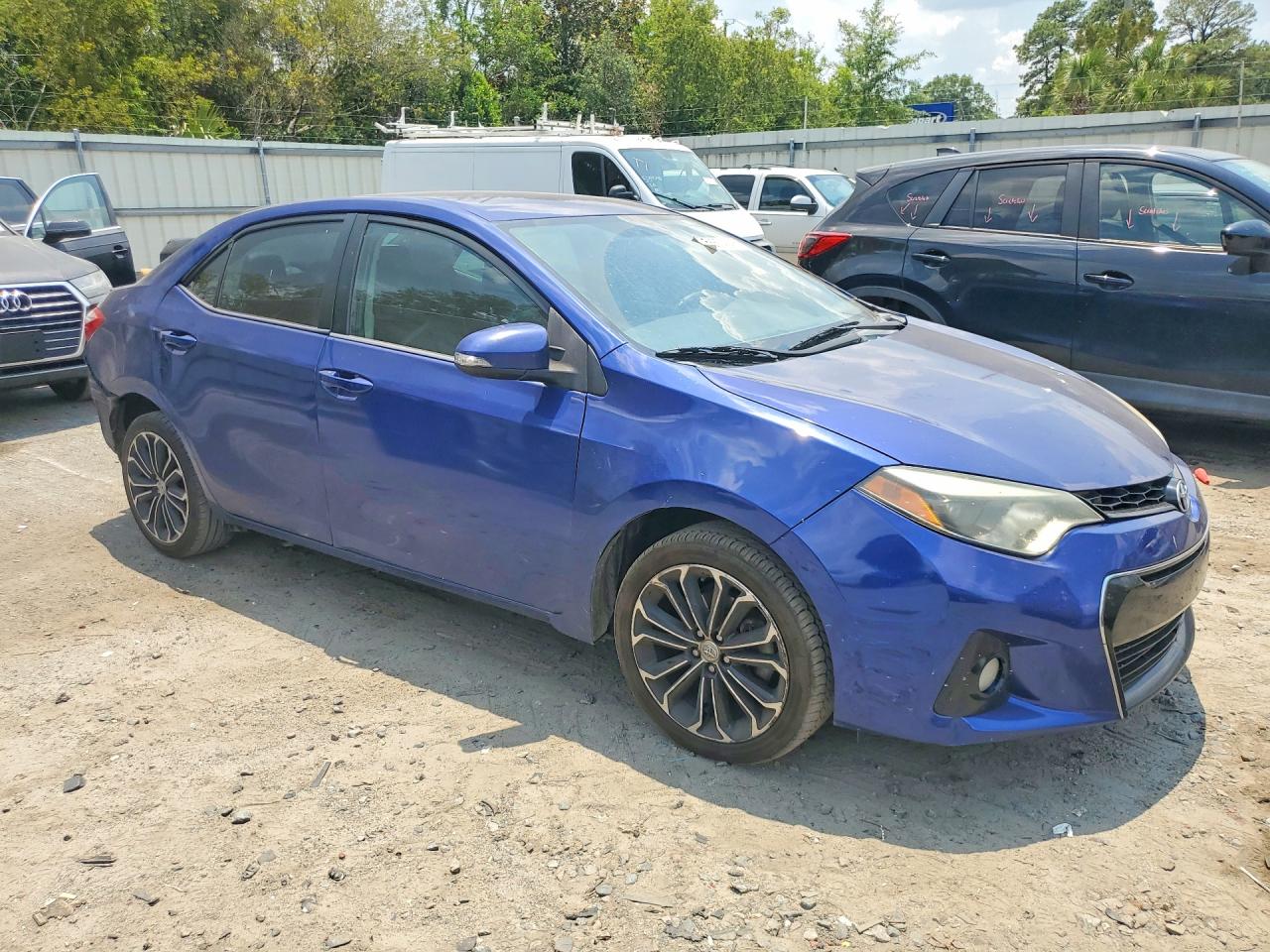 2014 Toyota Corolla S Plus Blue vin: 5YFBURHEXEP063217