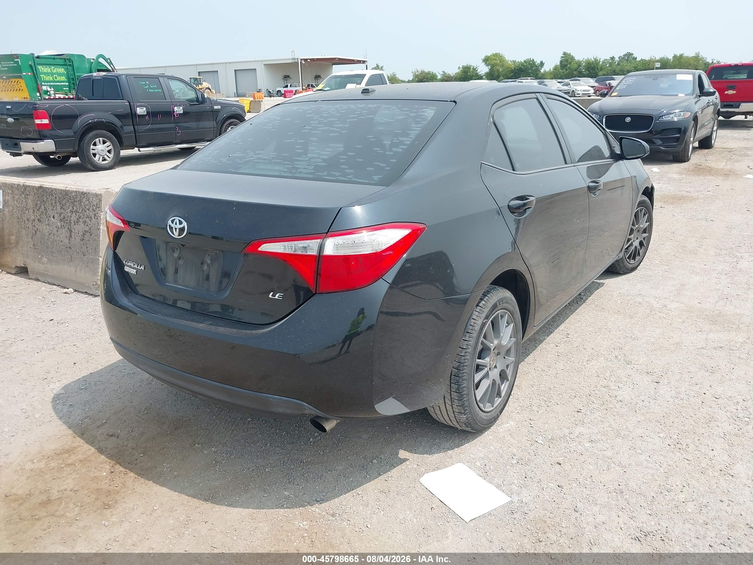 2014 Toyota Corolla Le Premium Black vin: 5YFBURHEXEP069521