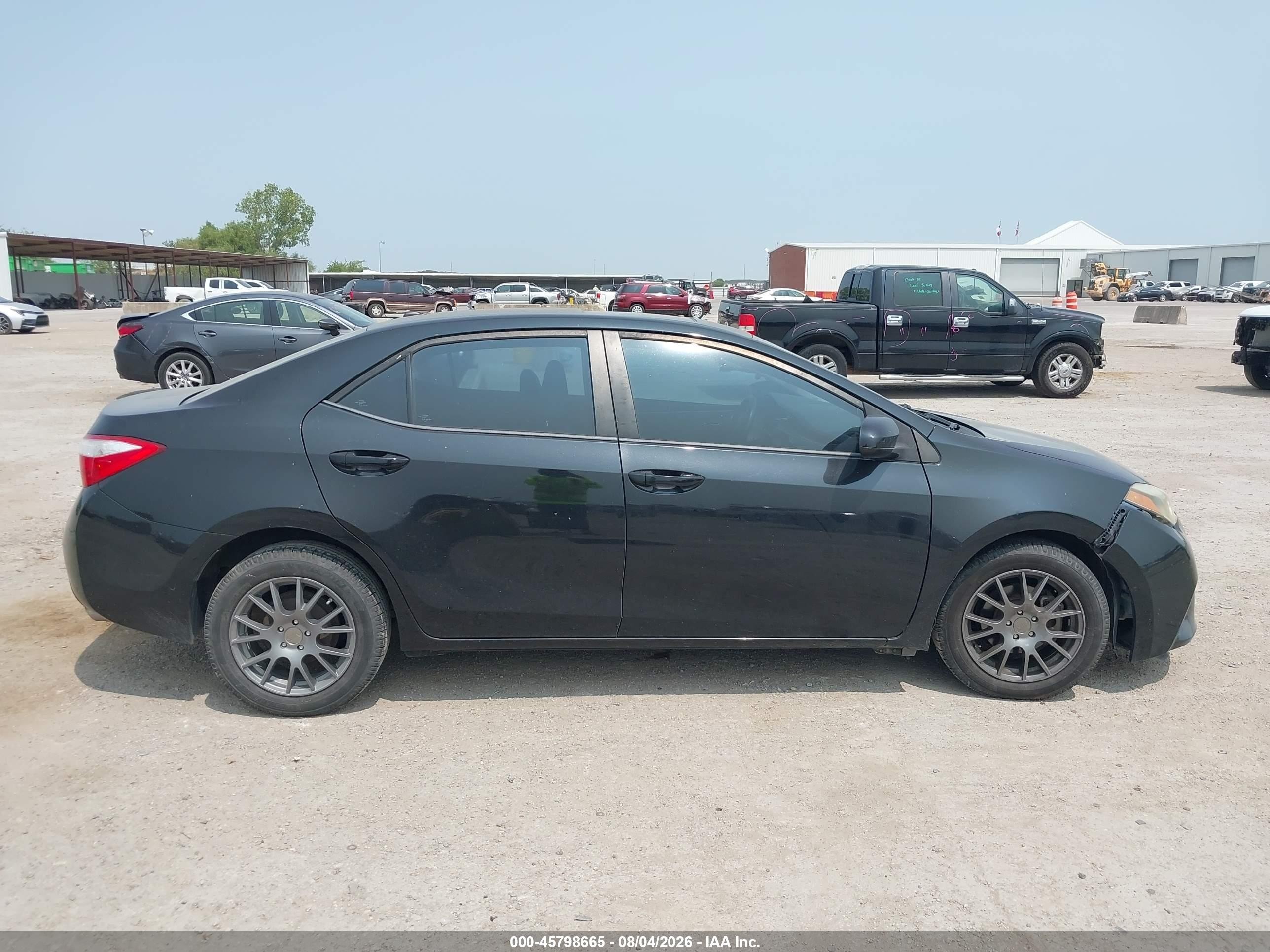 2014 Toyota Corolla Le Premium Black vin: 5YFBURHEXEP069521