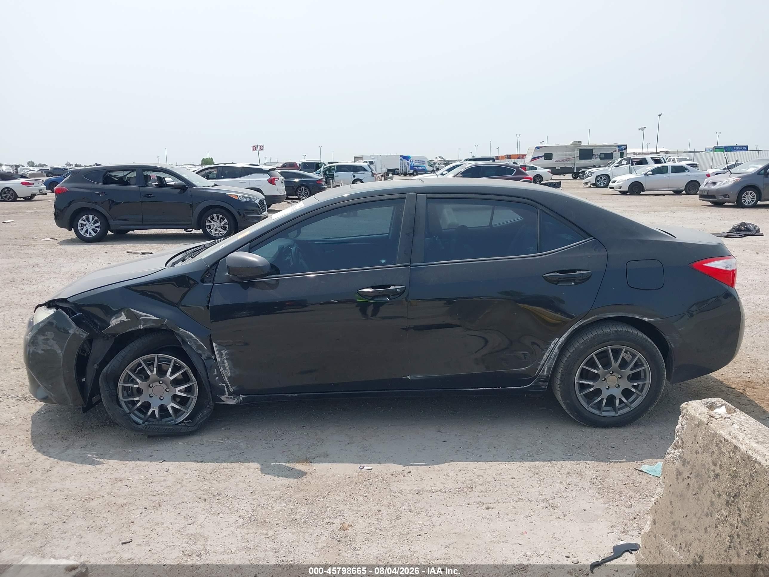 2014 Toyota Corolla Le Premium Black vin: 5YFBURHEXEP069521