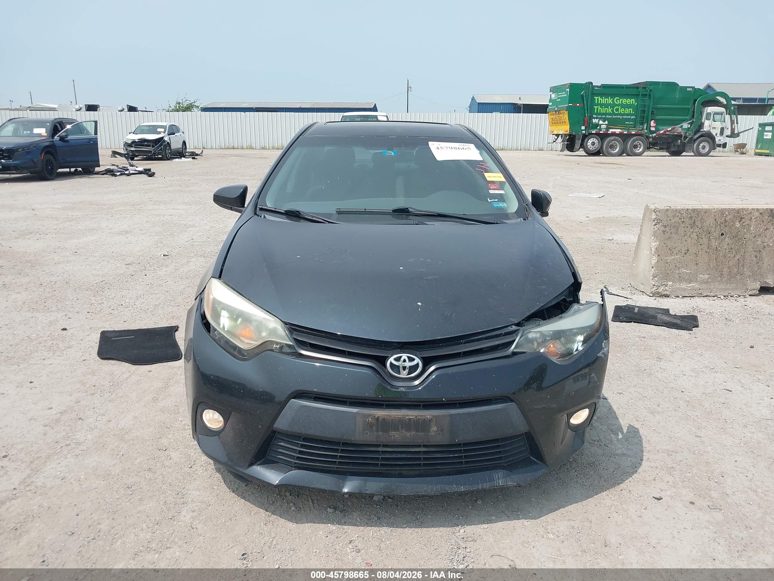 2014 Toyota Corolla Le Premium Black vin: 5YFBURHEXEP069521