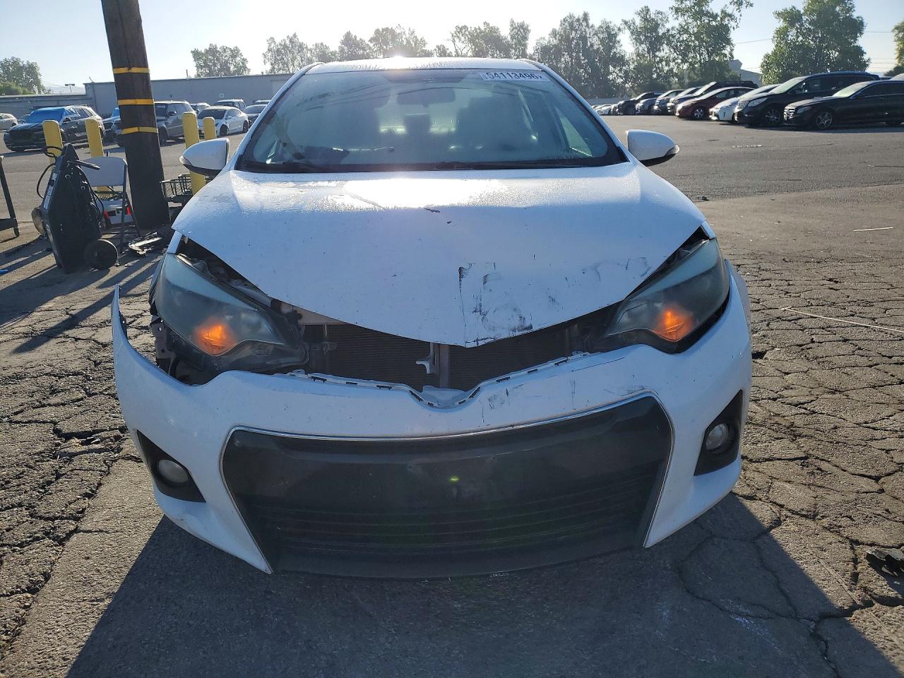 2014 Toyota Corolla S Plus Белый vin: 5YFBURHEXEP070832