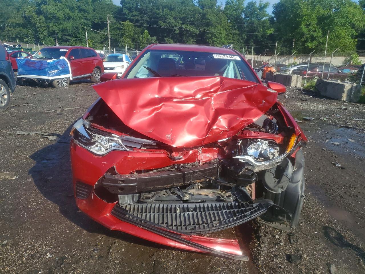 2014 Toyota Corolla L Red vin: 5YFBURHEXEP072807