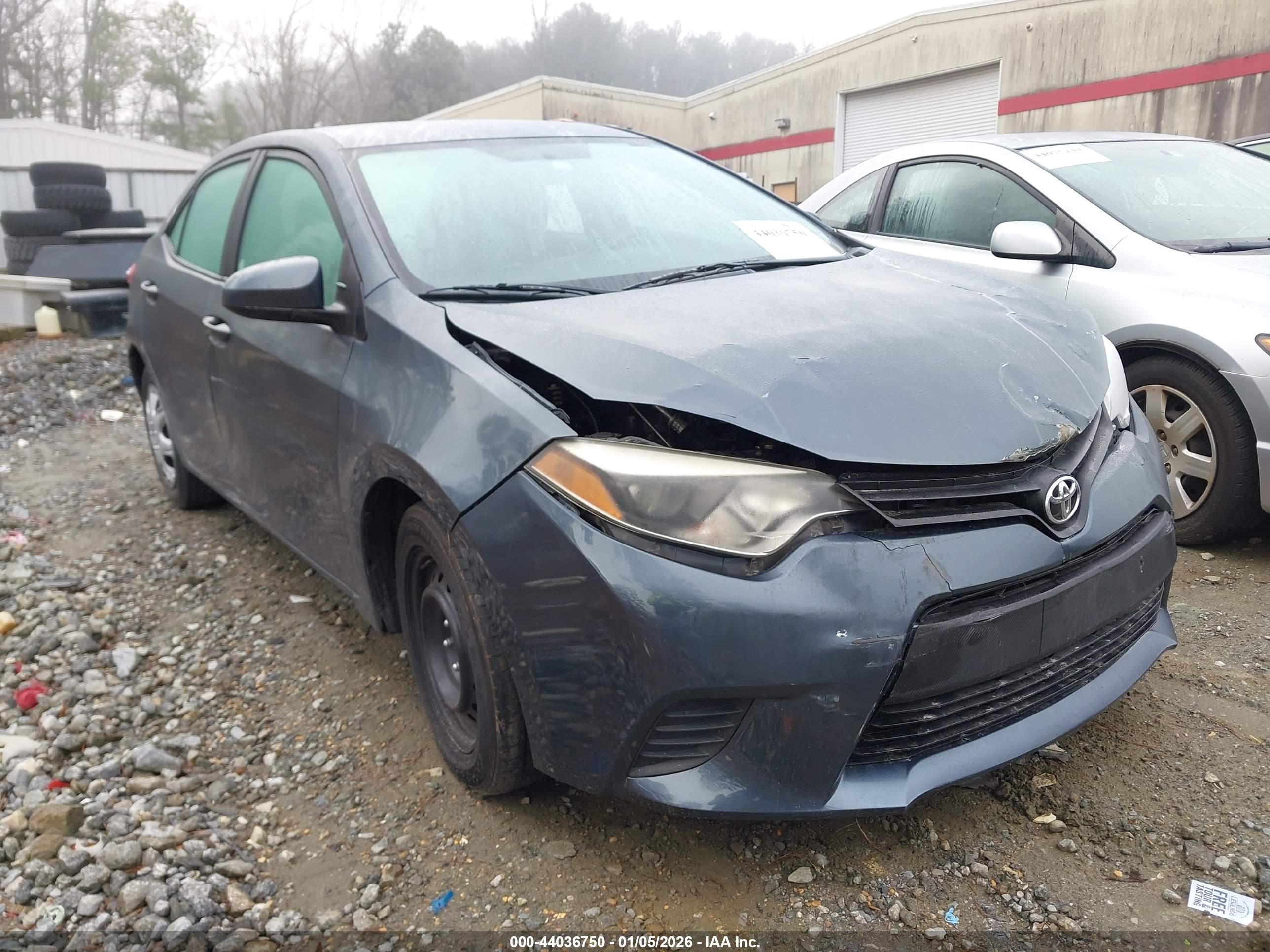 2014 Toyota Corolla Le Gray vin: 5YFBURHEXEP074203