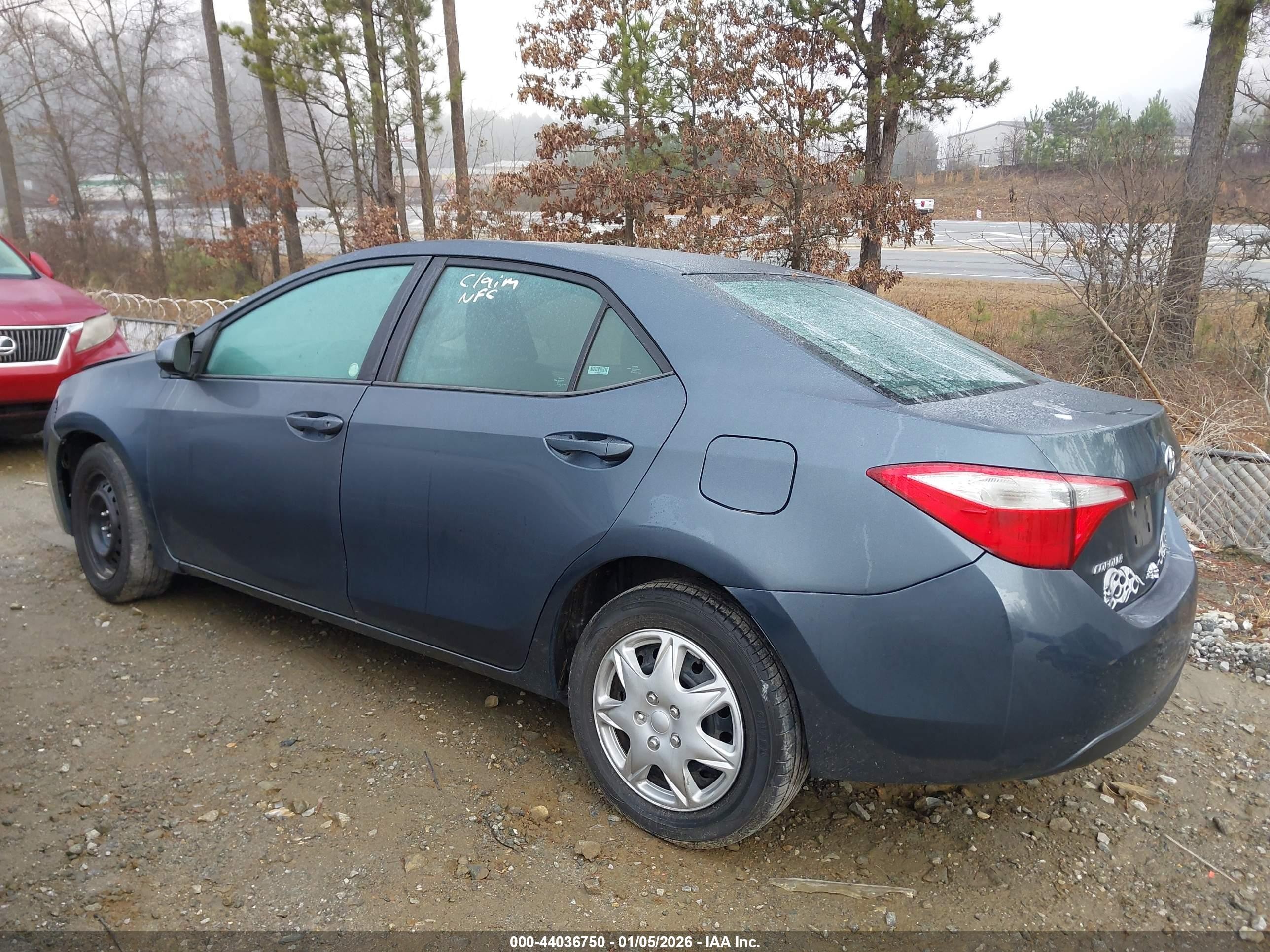 2014 Toyota Corolla Le Gray vin: 5YFBURHEXEP074203