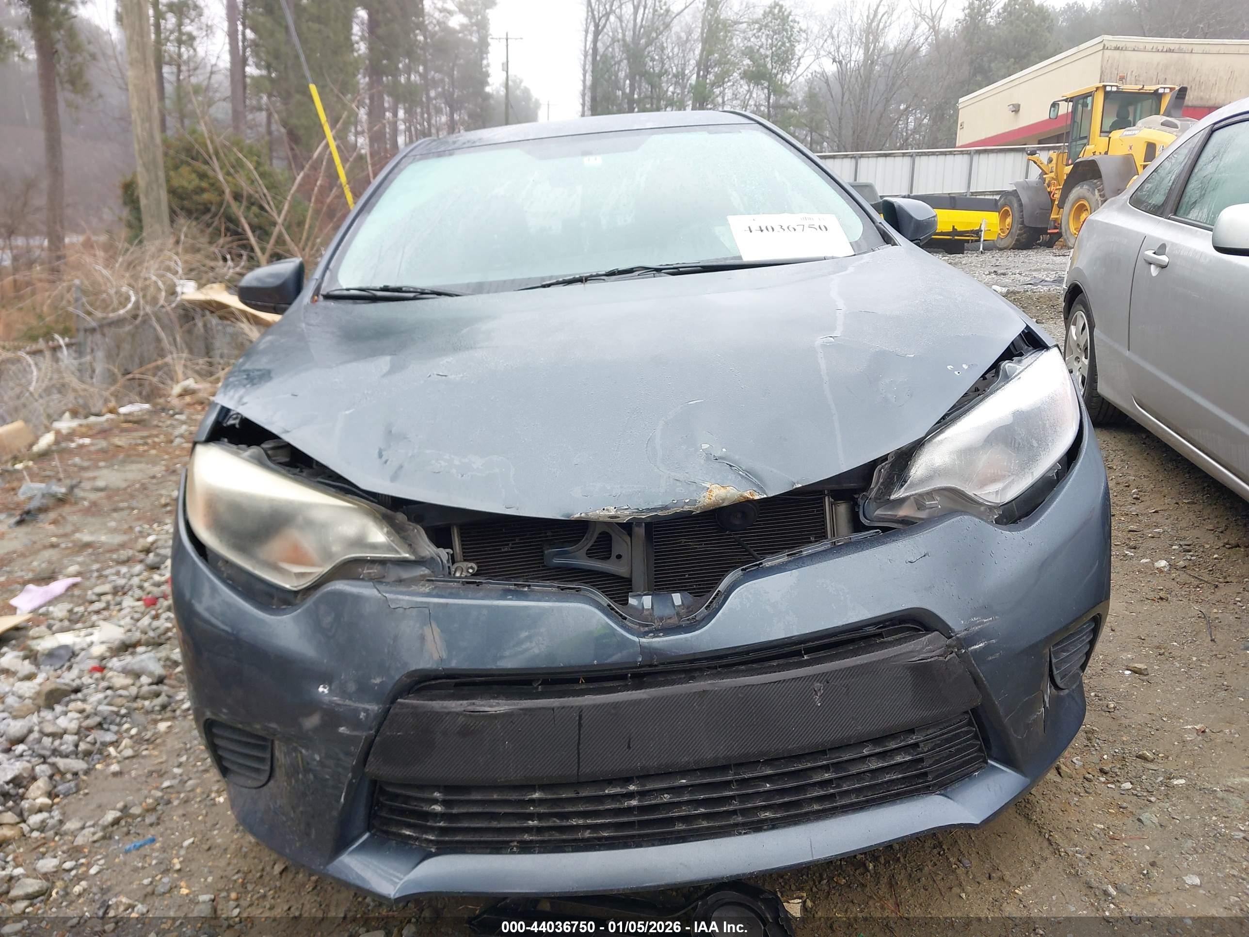 2014 Toyota Corolla Le Gray vin: 5YFBURHEXEP074203