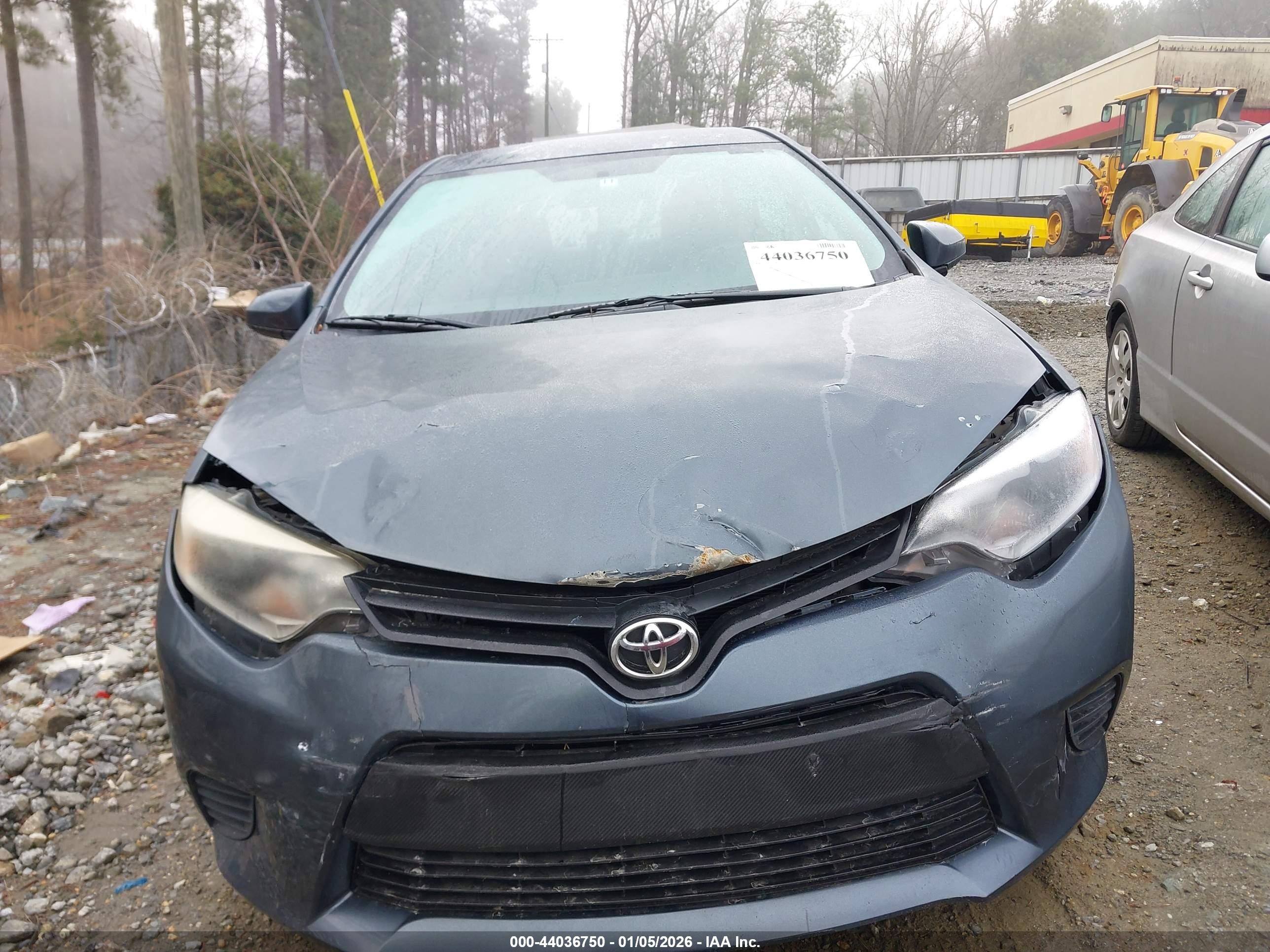 2014 Toyota Corolla Le Gray vin: 5YFBURHEXEP074203