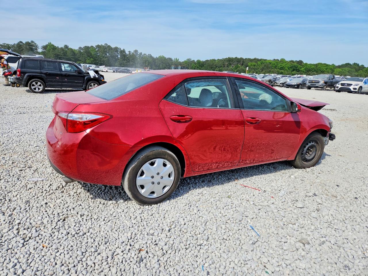 2014 Toyota Corolla Le Red vin: 5YFBURHEXEP092068