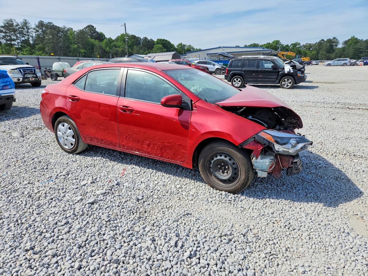 2014 Toyota Corolla Le Red vin: 5YFBURHEXEP092068