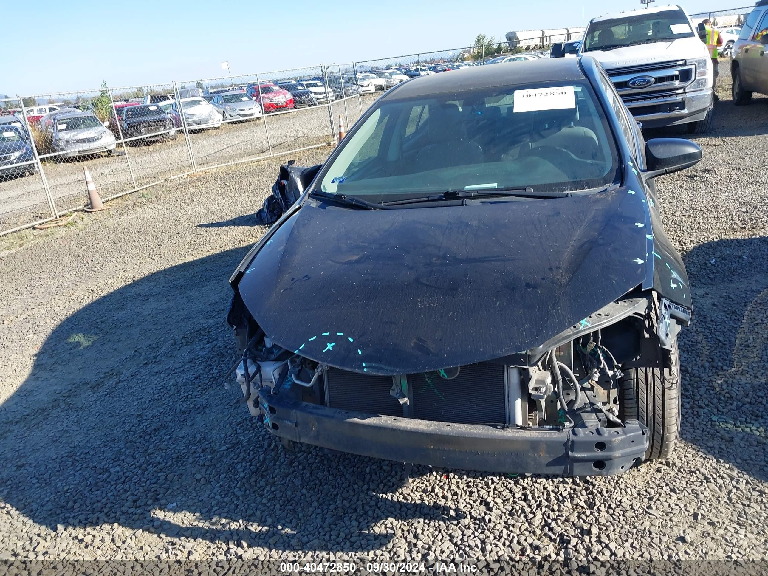 2014 Toyota Corolla L Black vin: 5YFBURHEXEP113940
