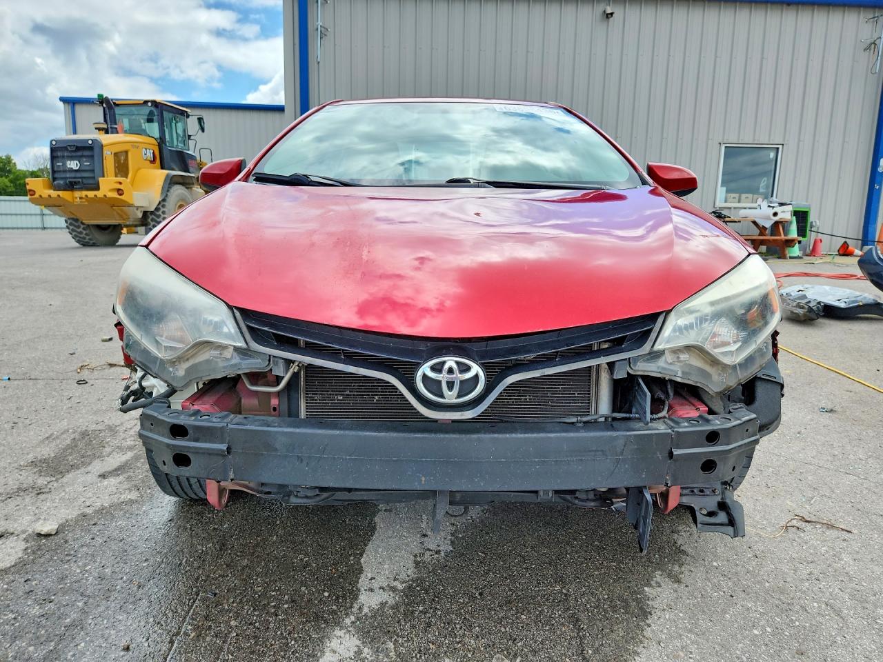 2014 Toyota Corolla Le Красный vin: 5YFBURHEXEP117602