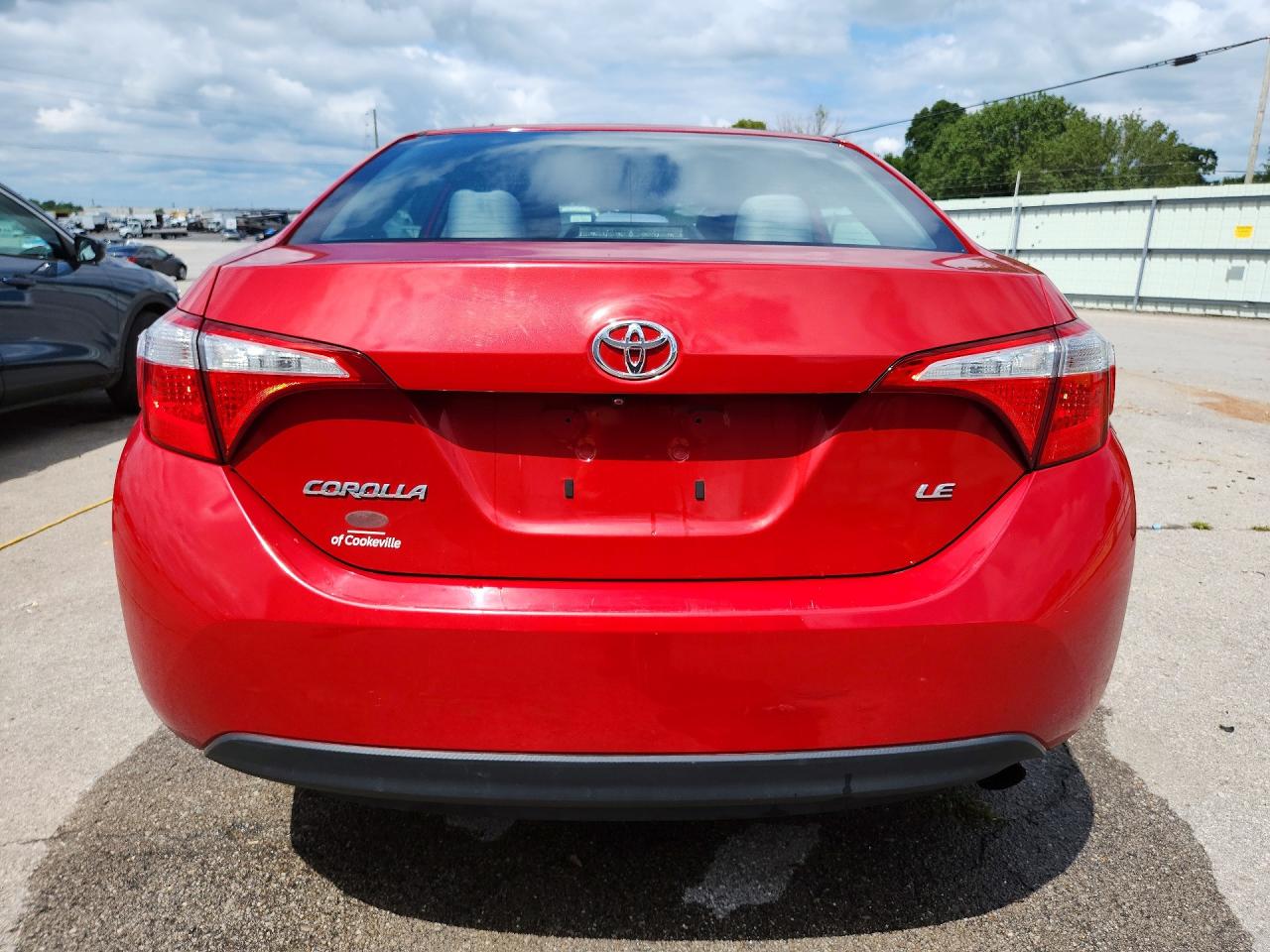 2014 Toyota Corolla Le Красный vin: 5YFBURHEXEP117602