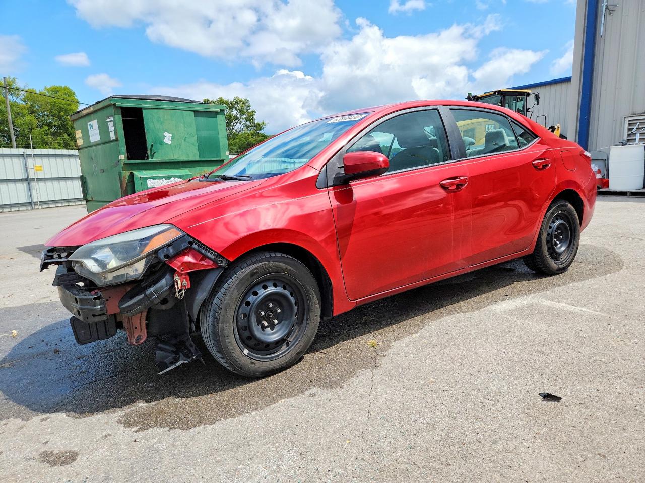 2014 Toyota Corolla Le Красный vin: 5YFBURHEXEP117602