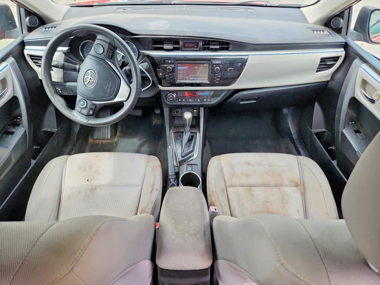 2014 Toyota Corolla Le Красный vin: 5YFBURHEXEP117602