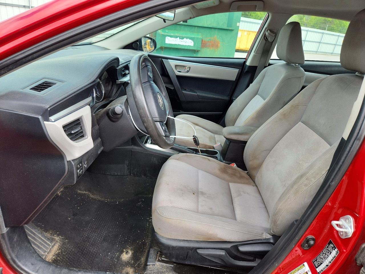 2014 Toyota Corolla Le Красный vin: 5YFBURHEXEP117602