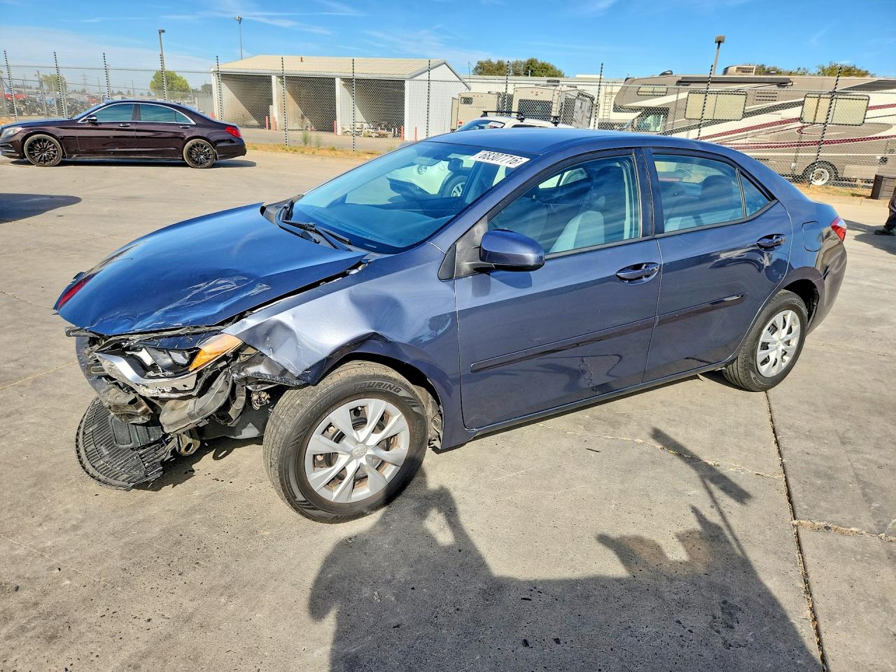 2014 Toyota Corolla L Gray vin: 5YFBURHEXEP123559