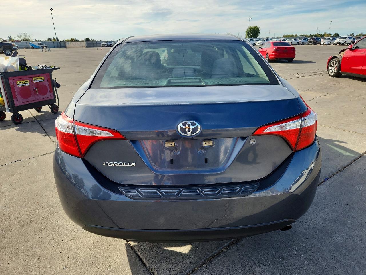 2014 Toyota Corolla L Серый vin: 5YFBURHEXEP123559
