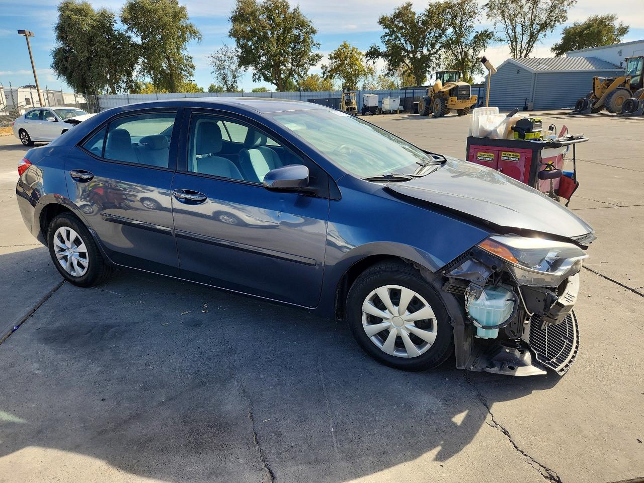 2014 Toyota Corolla L Серый vin: 5YFBURHEXEP123559