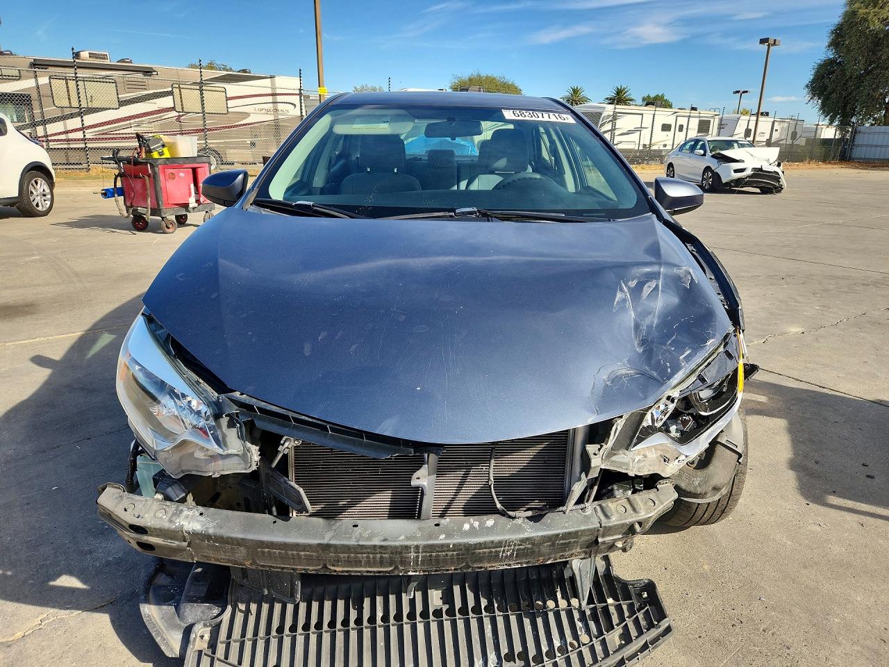 2014 Toyota Corolla L Серый vin: 5YFBURHEXEP123559