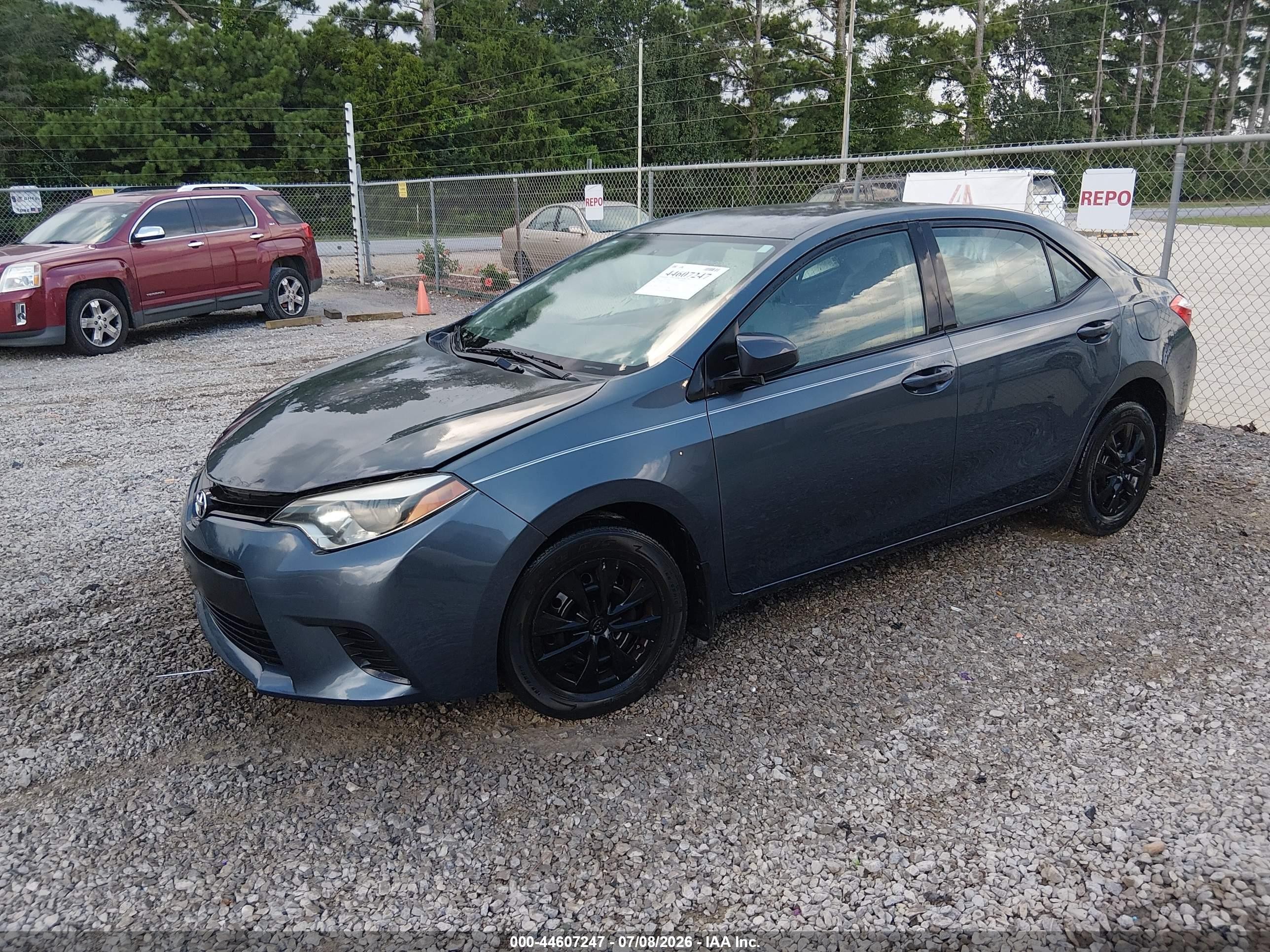 2014 Toyota Corolla L Gray vin: 5YFBURHEXEP125246