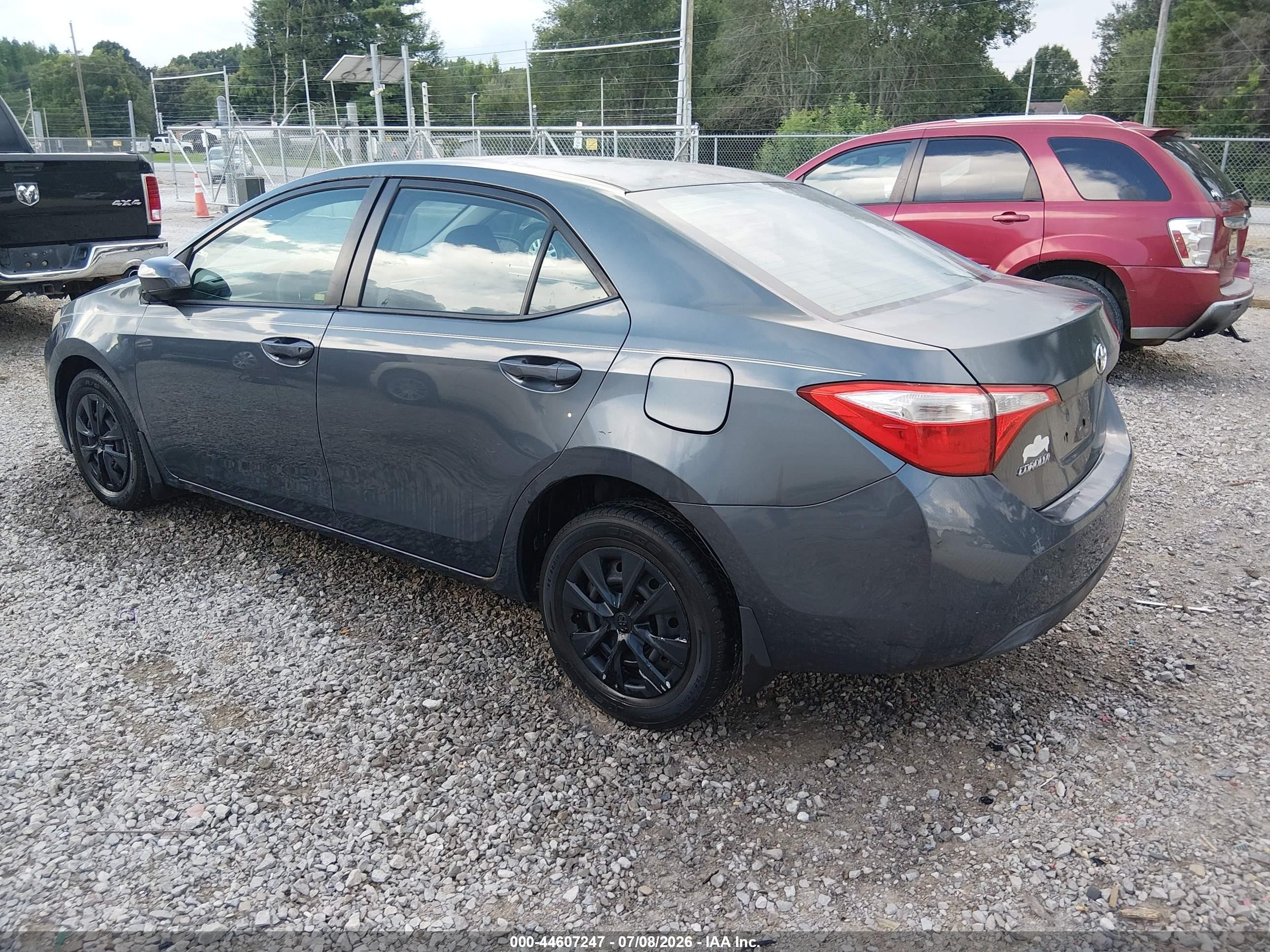 2014 Toyota Corolla L Gray vin: 5YFBURHEXEP125246