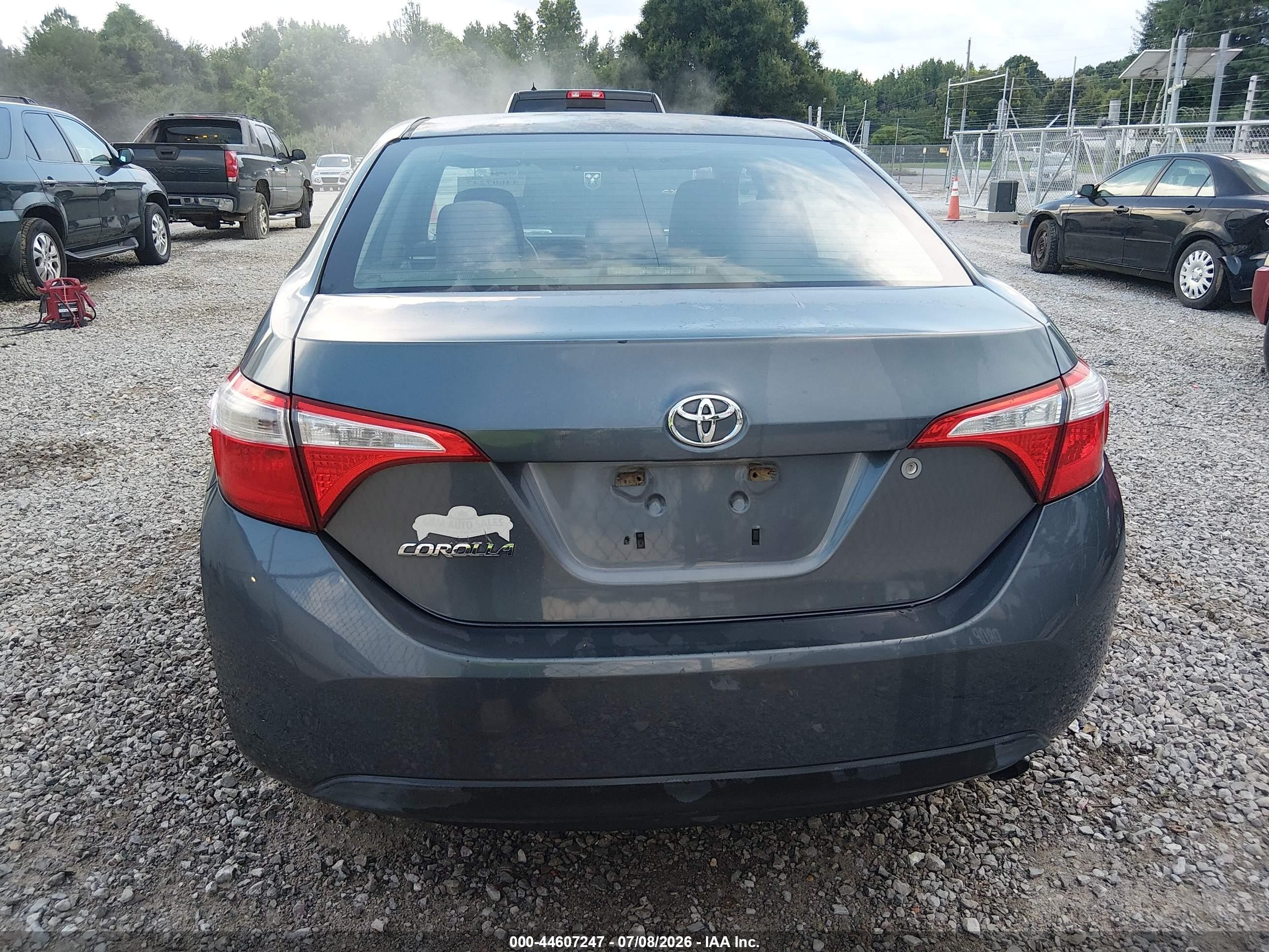 2014 Toyota Corolla L Gray vin: 5YFBURHEXEP125246