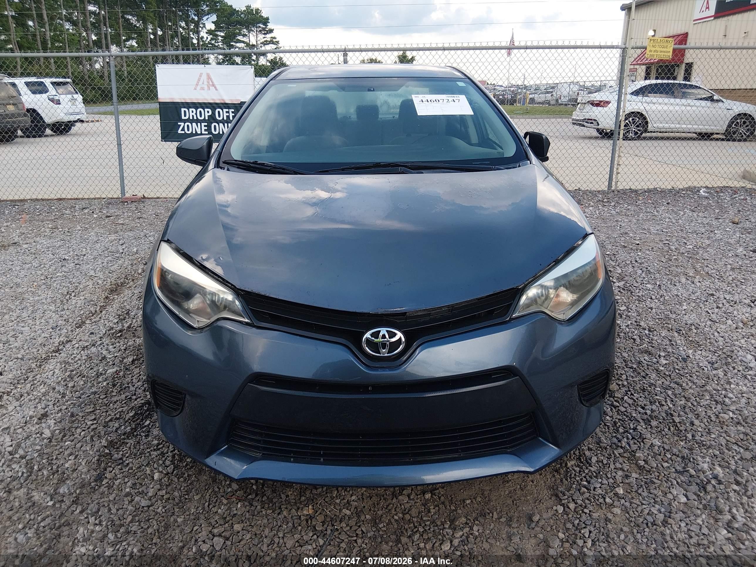 2014 Toyota Corolla L Gray vin: 5YFBURHEXEP125246