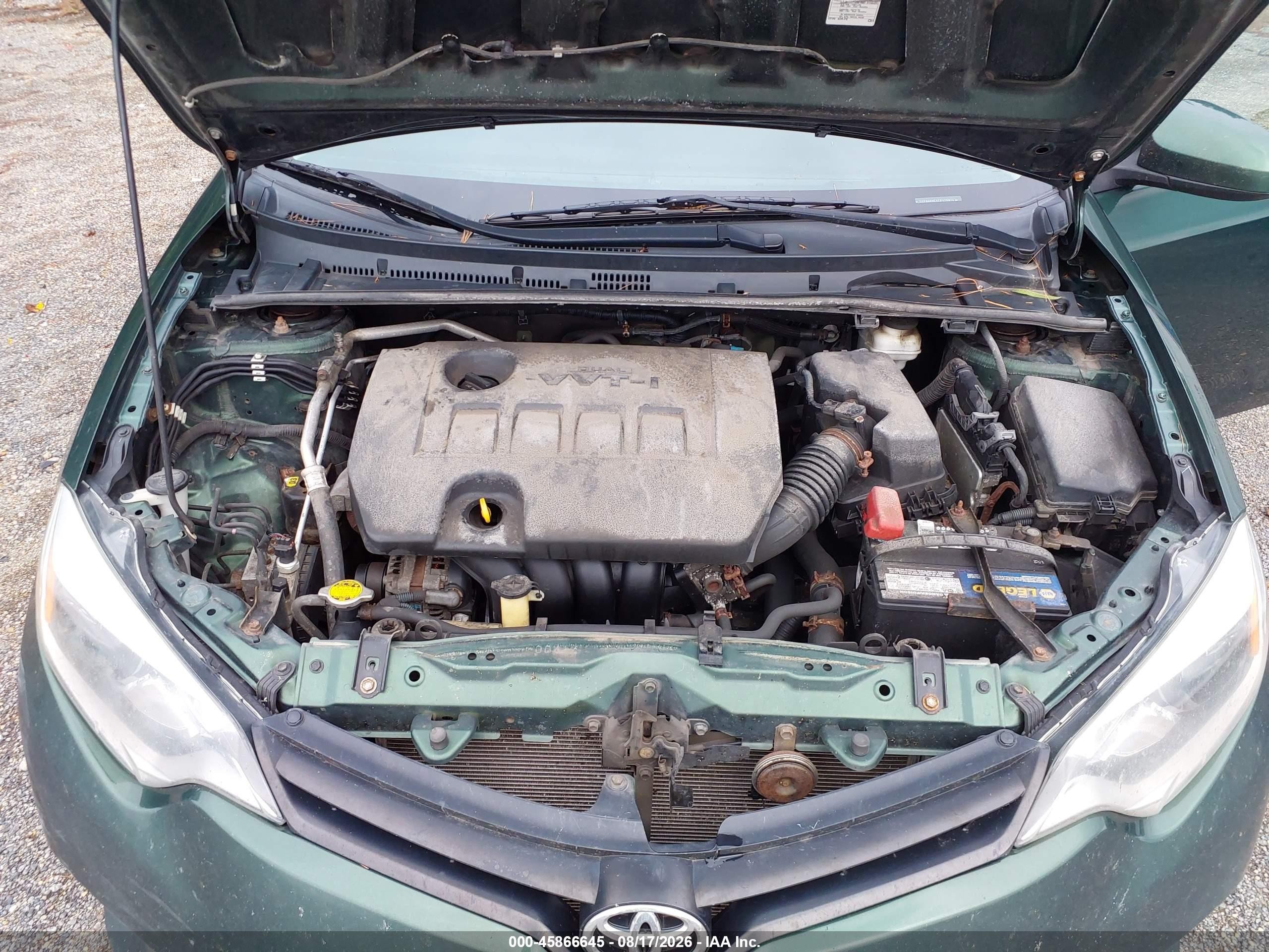 2014 Toyota Corolla Le Green vin: 5YFBURHEXEP125974