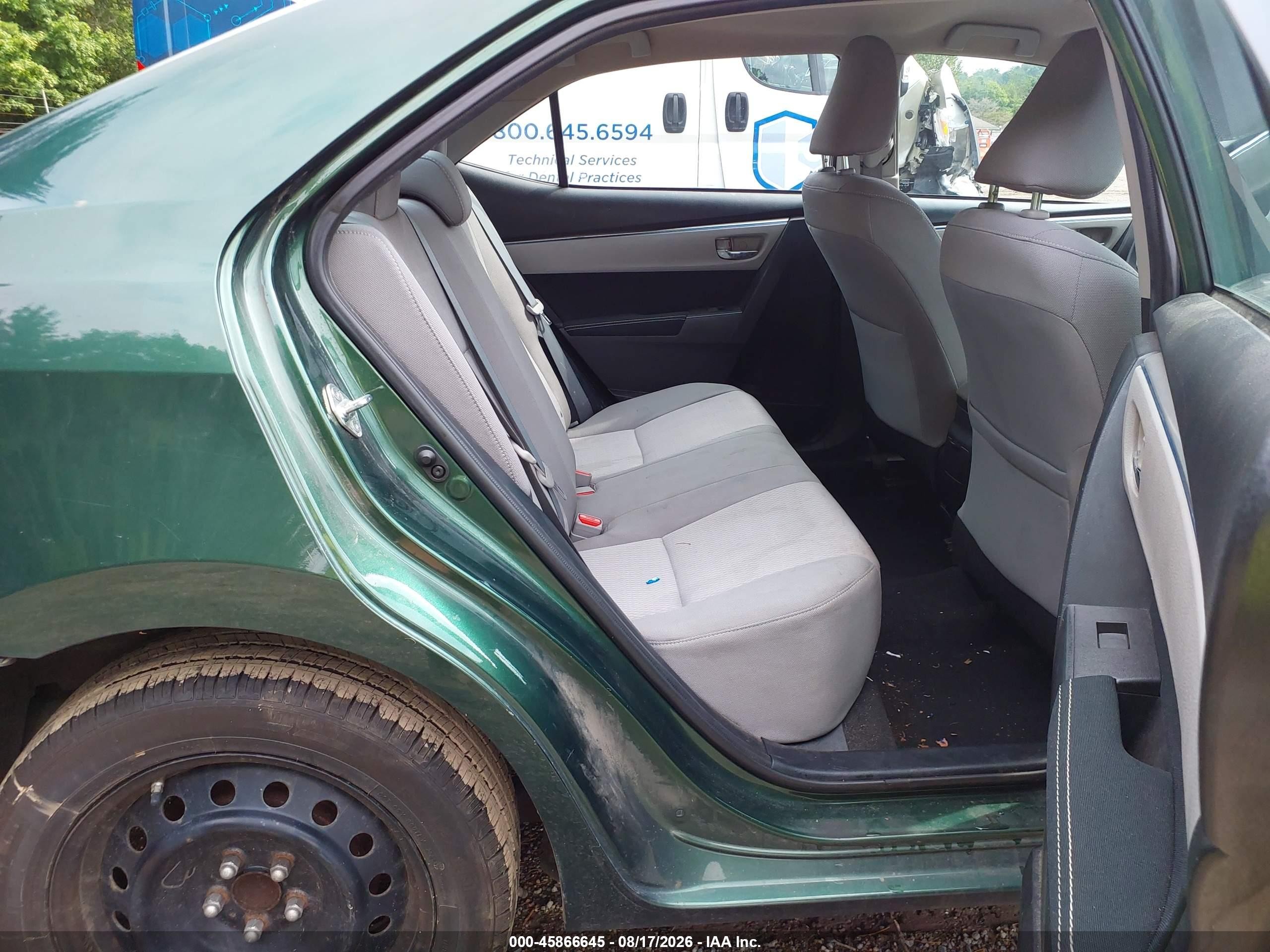 2014 Toyota Corolla Le Green vin: 5YFBURHEXEP125974